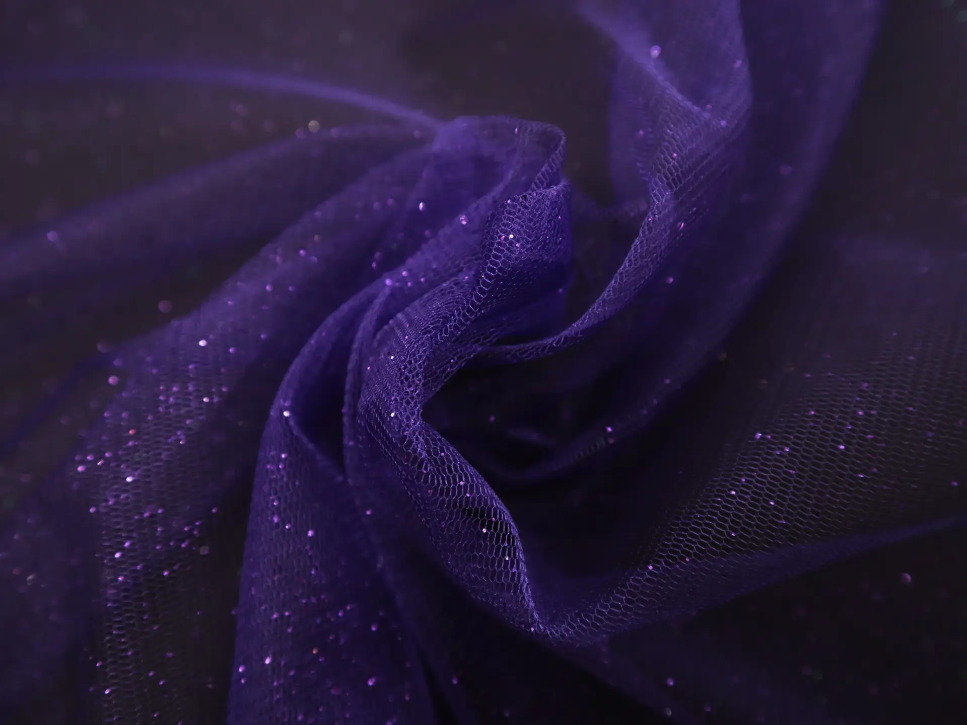 Metallic Tulle in Purple