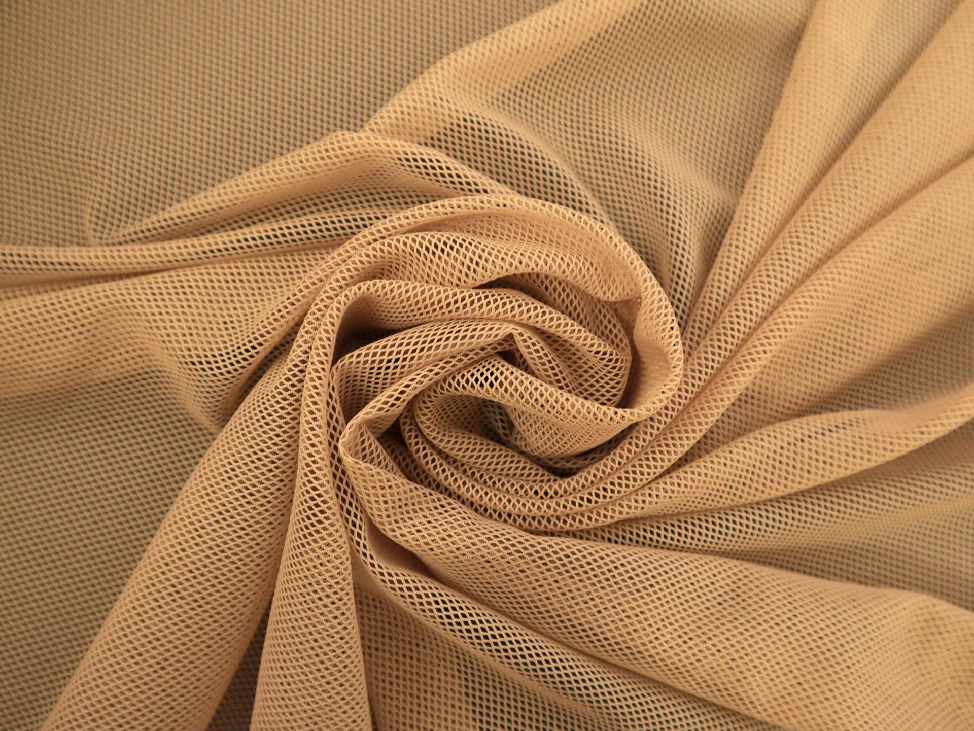 Nylon Stretch Mesh in Tan