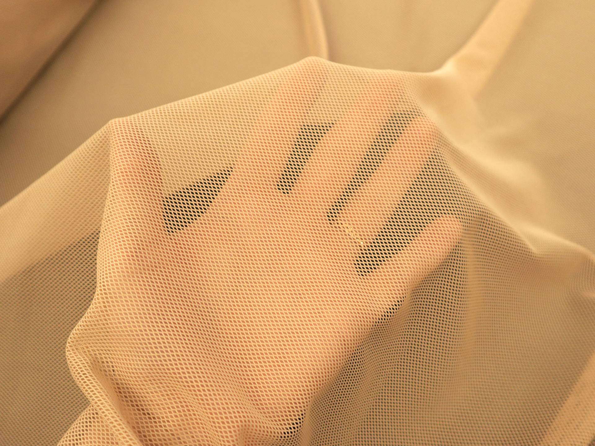 Nylon Stretch Mesh in Tan