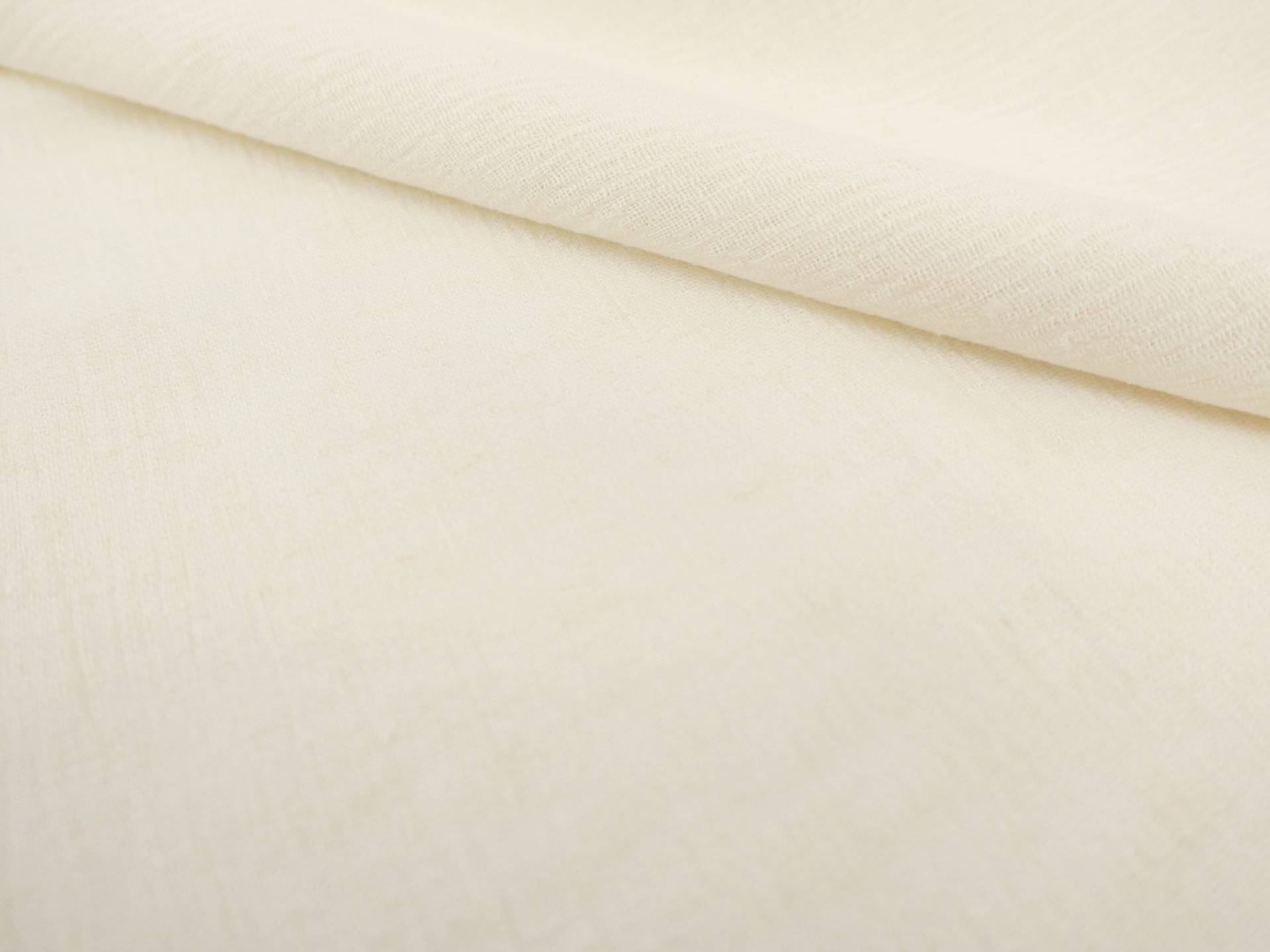 Linen & Rayon Crinkle Gauze in Ecru