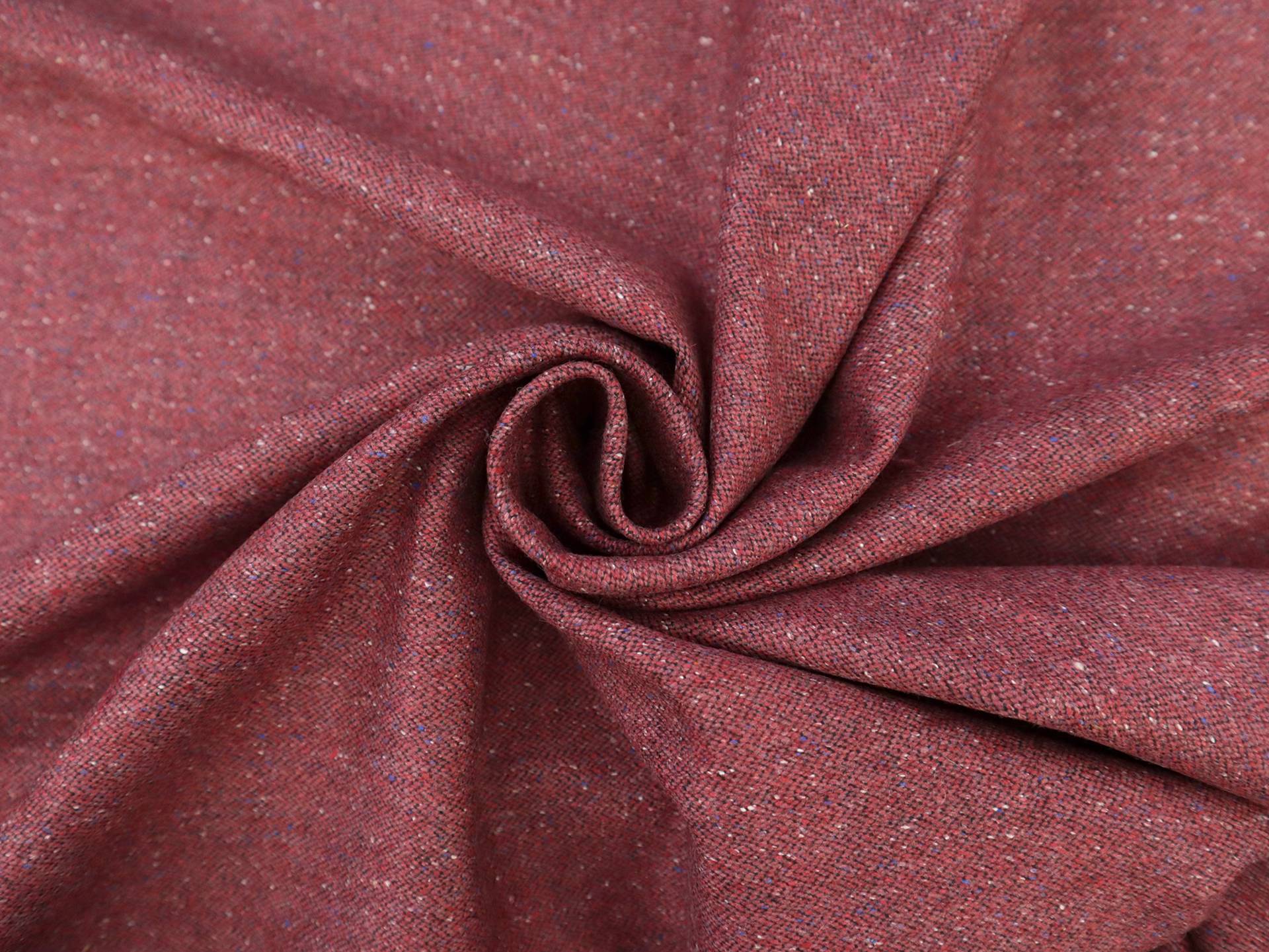 Italian Wool Blend Tweed in Ciclamino Red