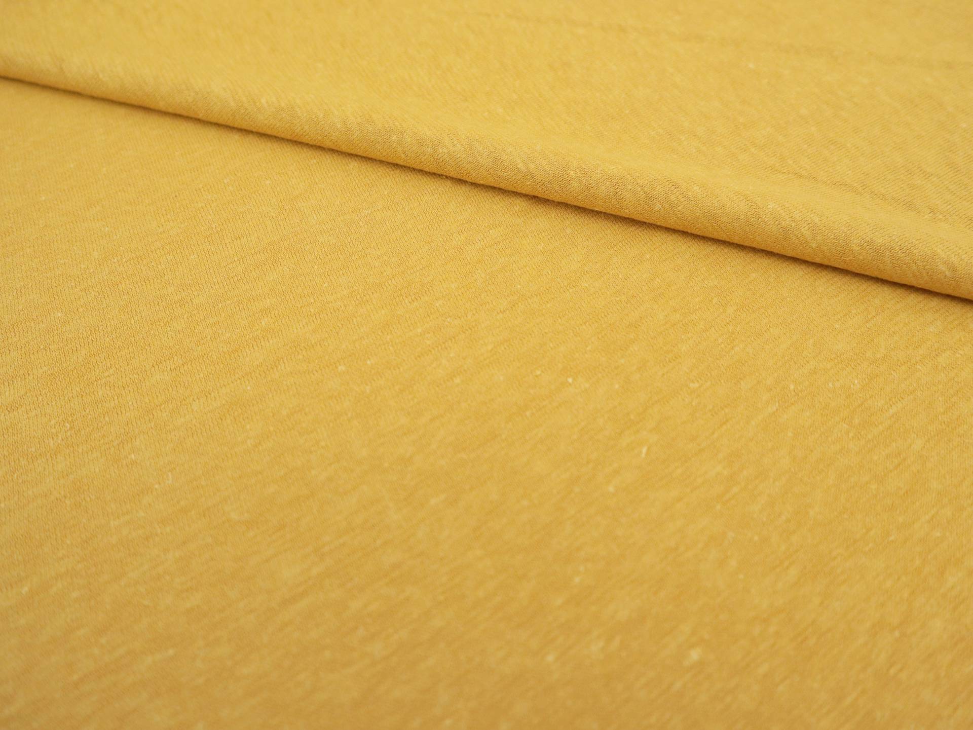 Organic Hemp & Cotton Jersey in Gold Nugget 