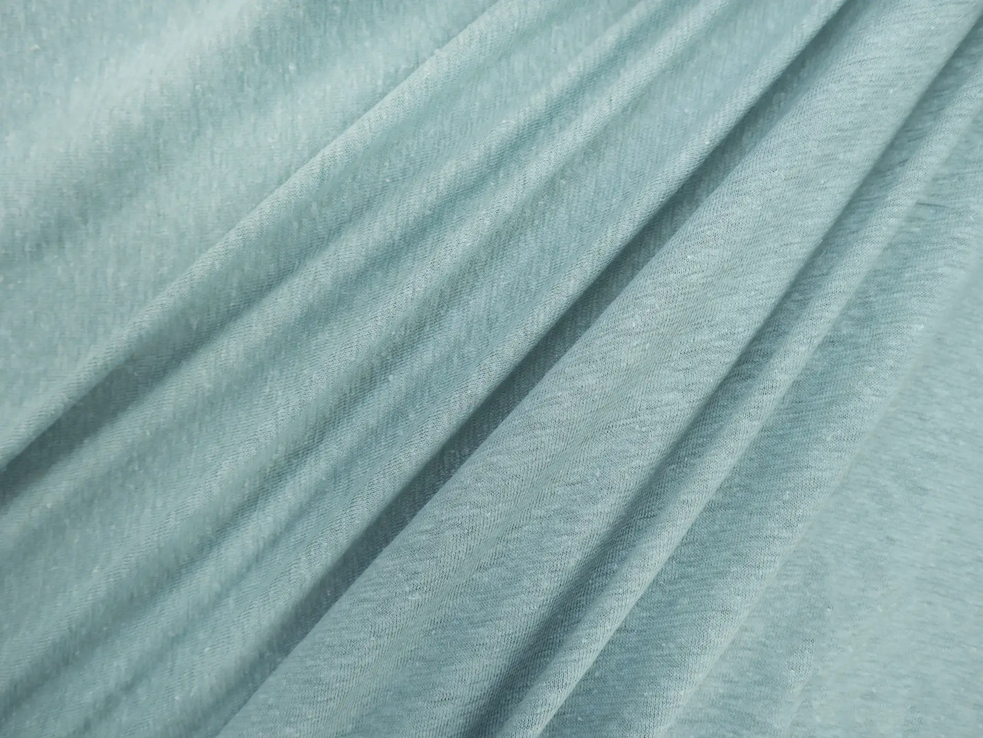 Organic Hemp & Cotton Jersey in Mineral Blue
