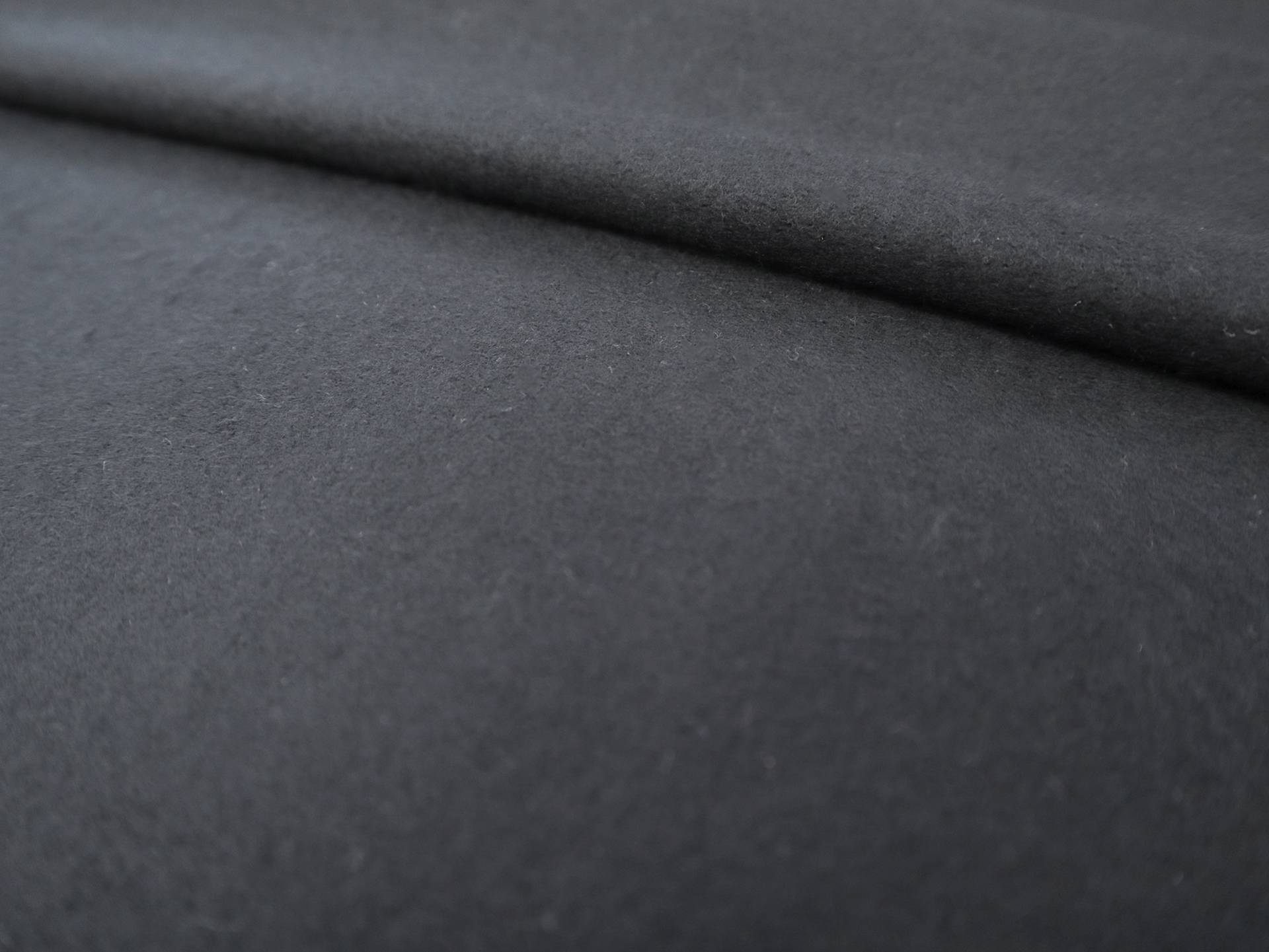Bamboo Rayon & Merino Blend Sweatshirt Fleece in Black