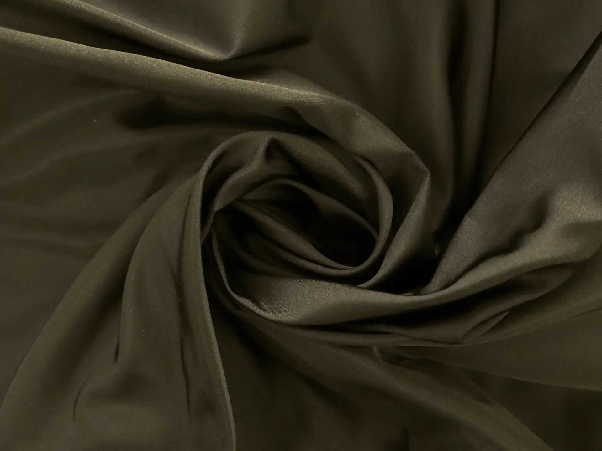 Iridescent Silk Peau d'Ange in Midnight Green