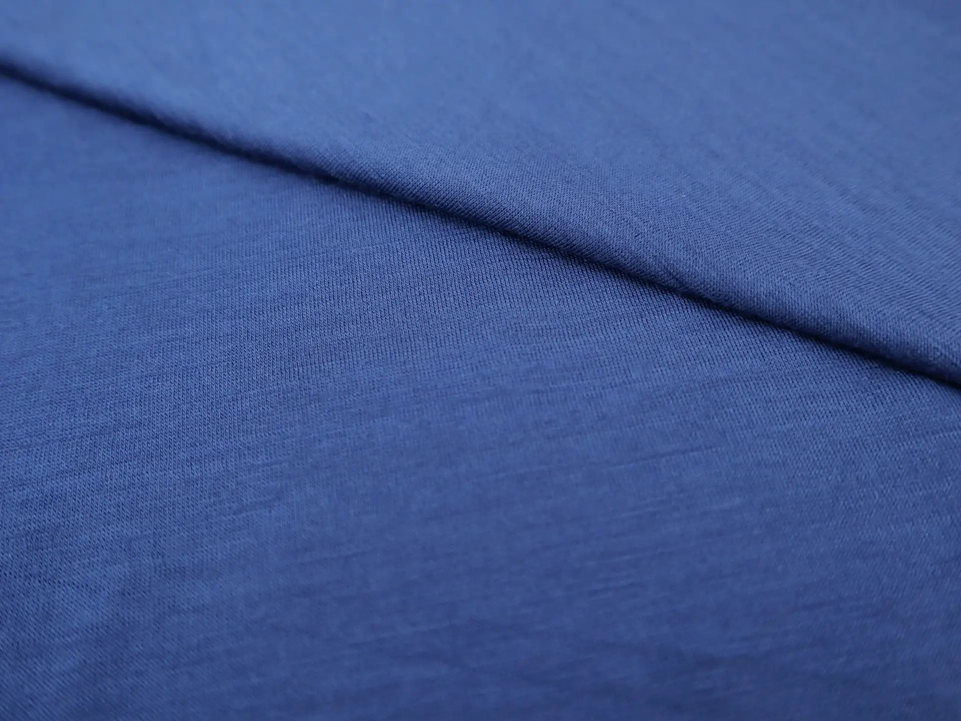 Super Fine Merino Wool Jersey in Twilight Blue