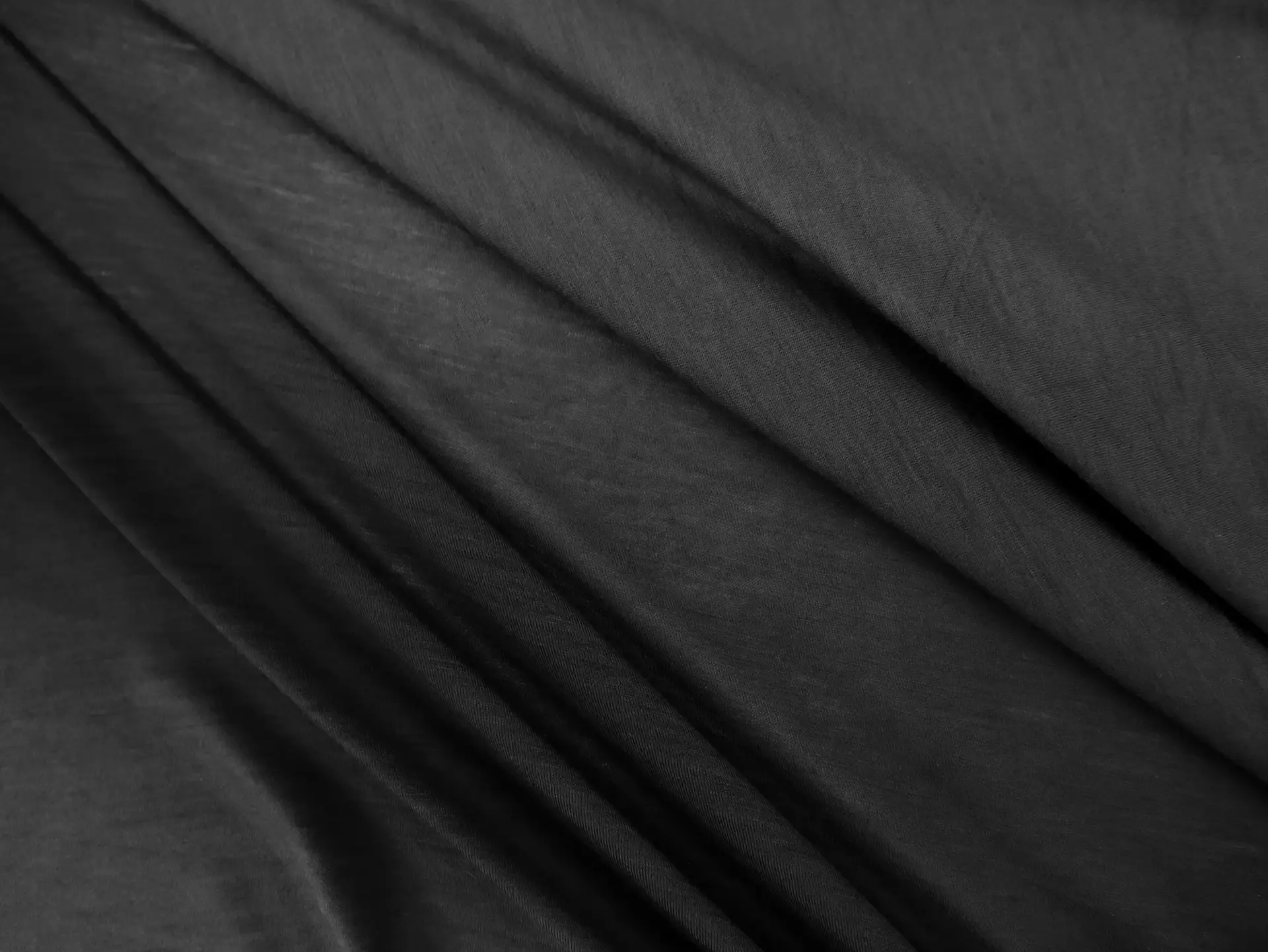 Super Fine Merino Wool Jersey in Black