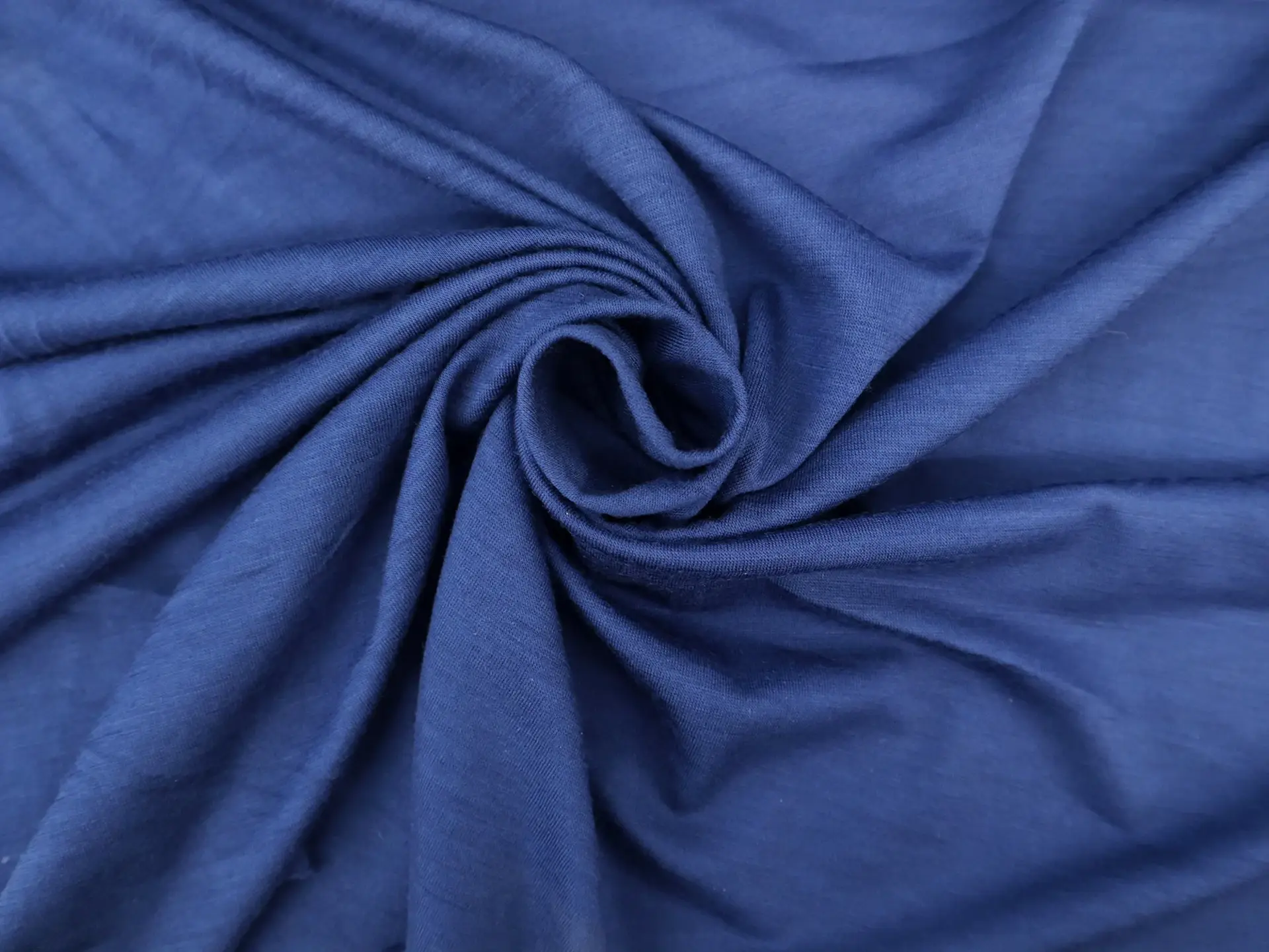 Super Fine Merino Wool Jersey in Twilight Blue