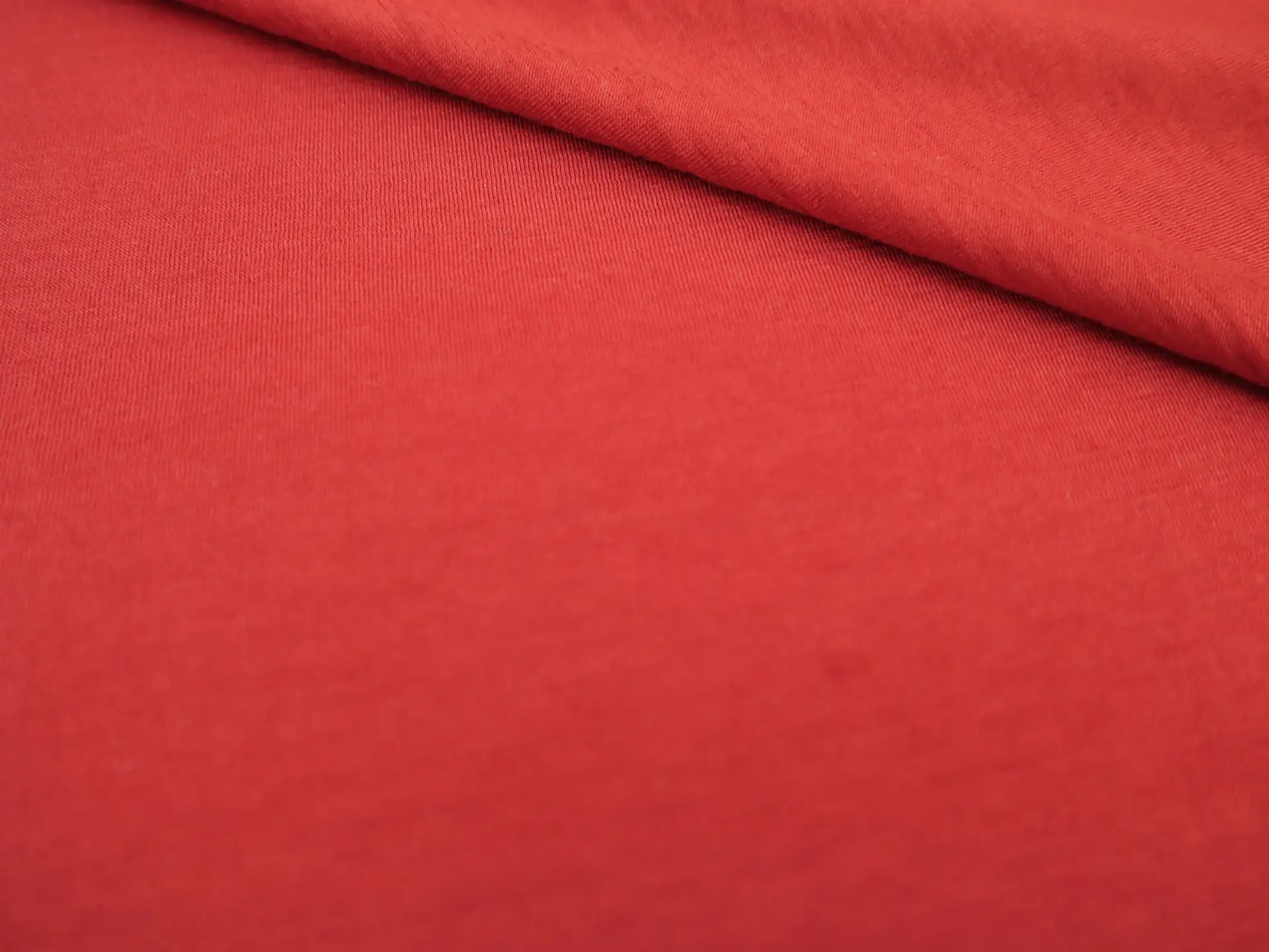Super Fine Merino Wool Jersey in Nova Red