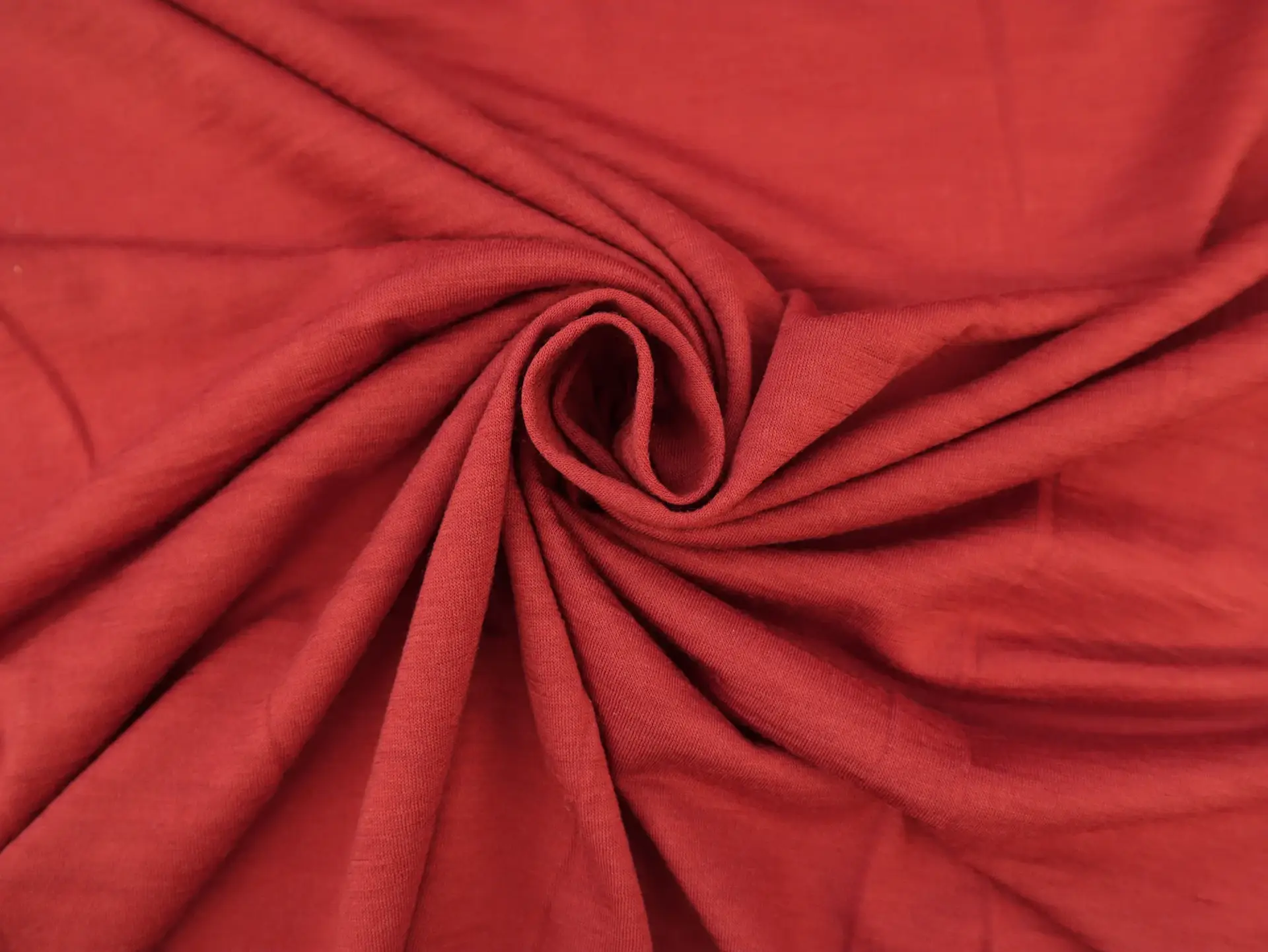 Super Fine Merino Wool Jersey in Nova Red