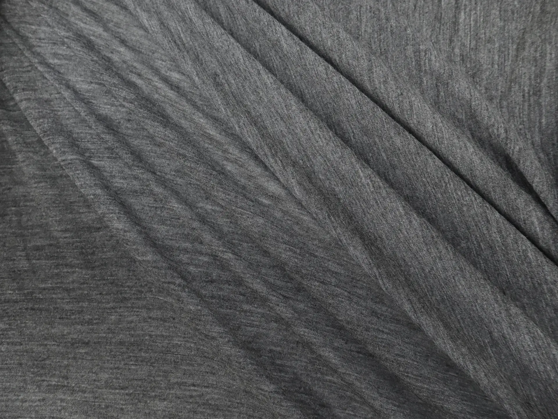 Super Fine Merino Wool Jersey in Charcoal