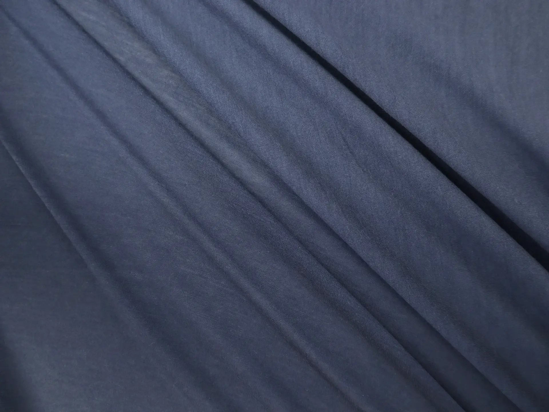 Super Fine Merino Wool Jersey in Midnight Navy