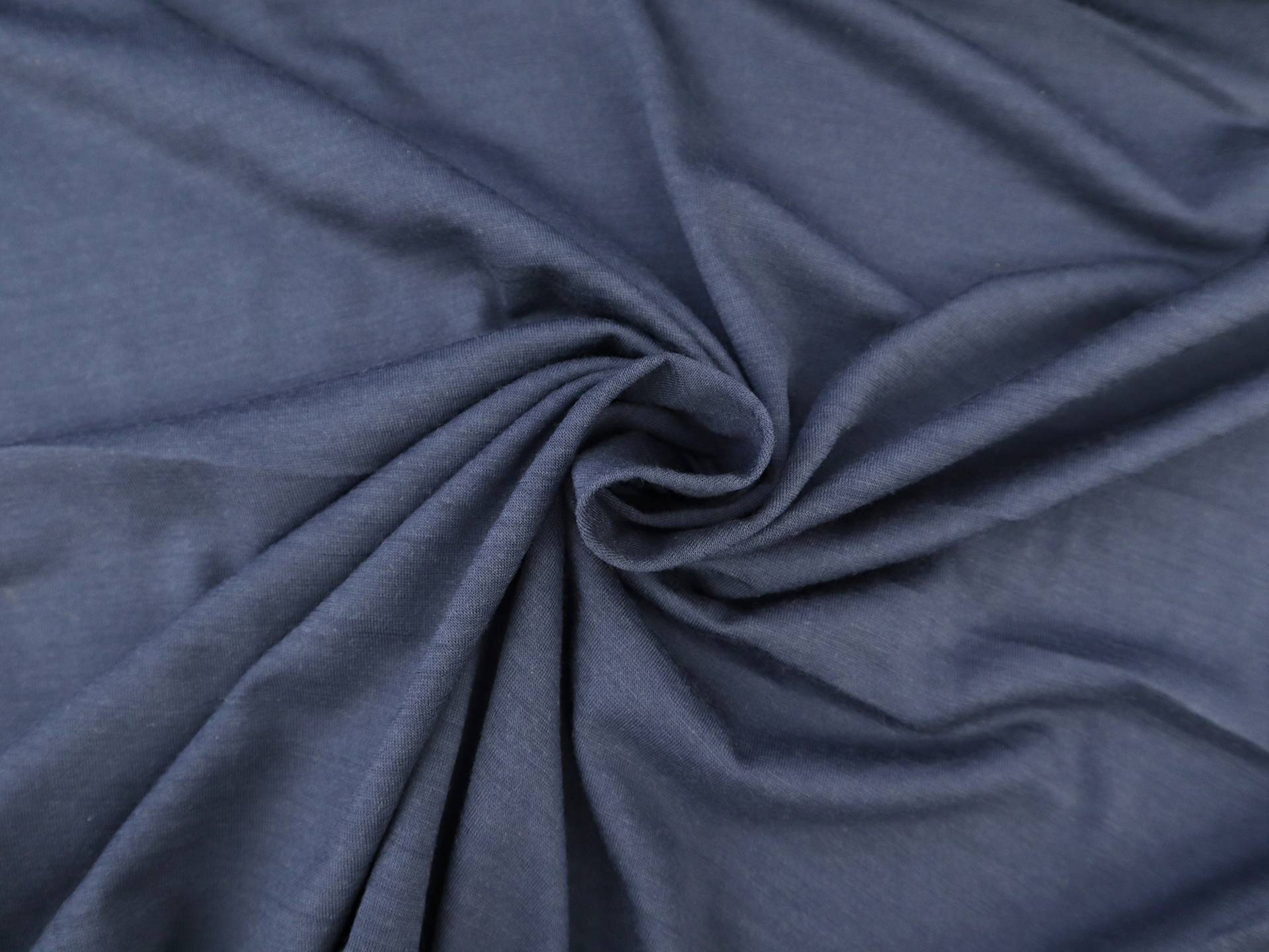 Super Fine Merino Wool Jersey in Midnight Navy