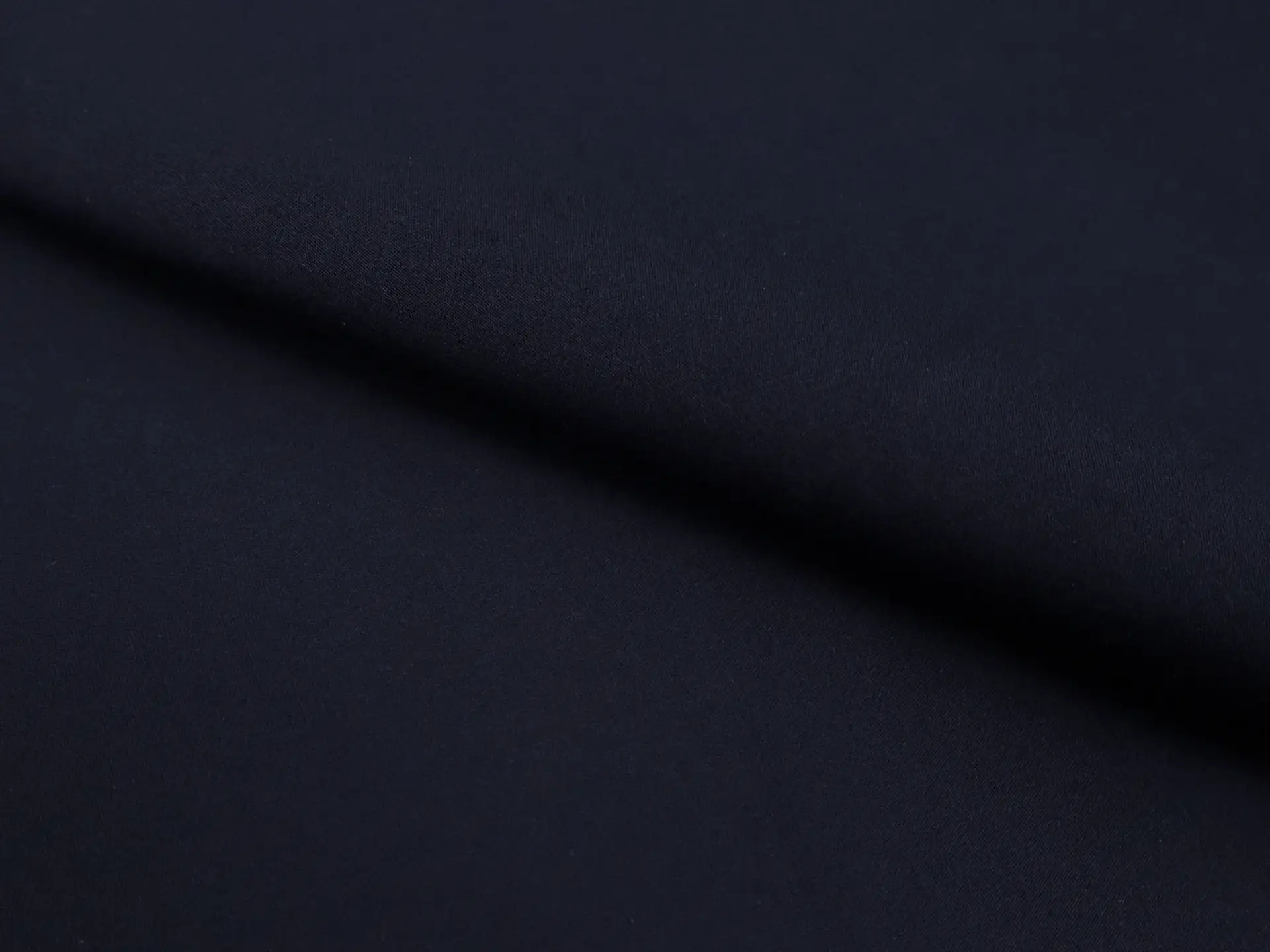 Cotton and Polyester Blend Peau d'Ange in Navy
