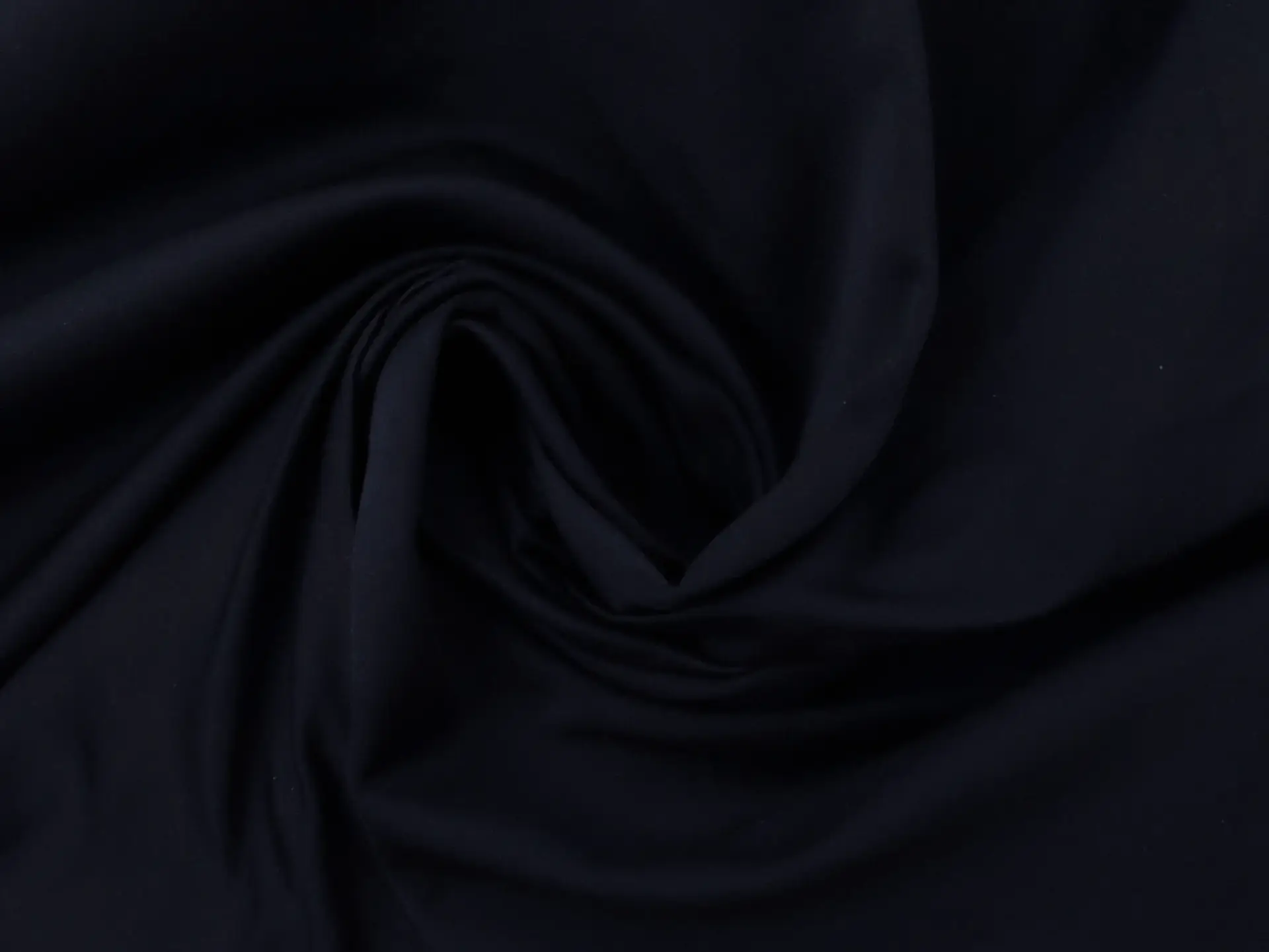 Cotton and Polyester Blend Peau d'Ange in Navy