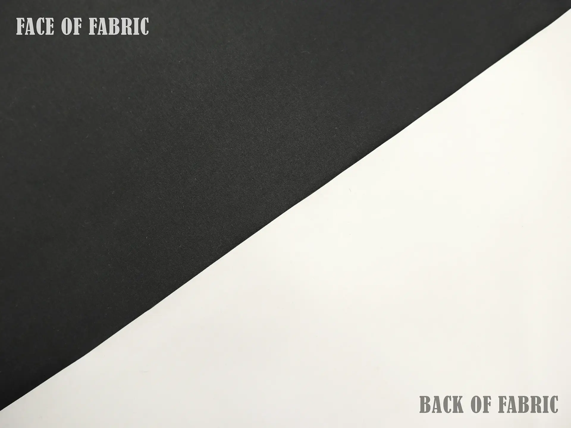 French Polyester Blackout Lining in Black