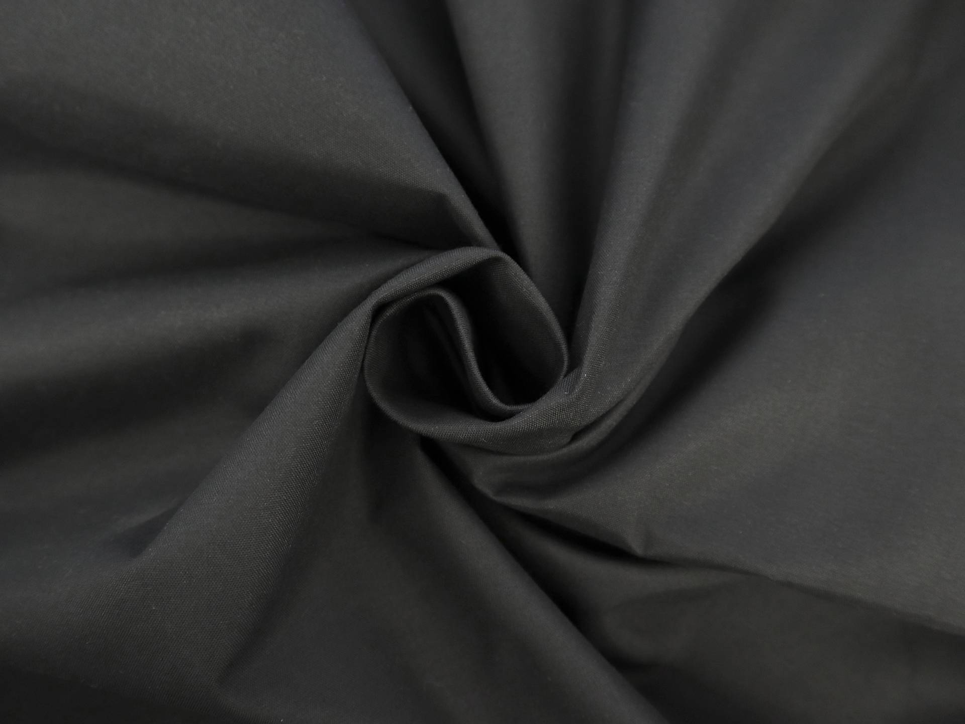 French Polyester Blackout Lining in Black
