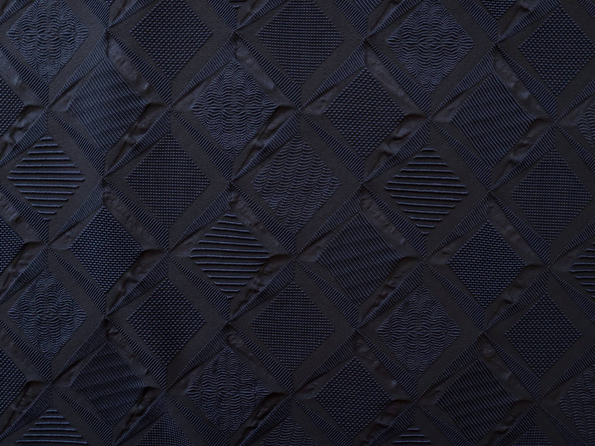 Polyester and Nylon Blend Stretch Brocade in Navy