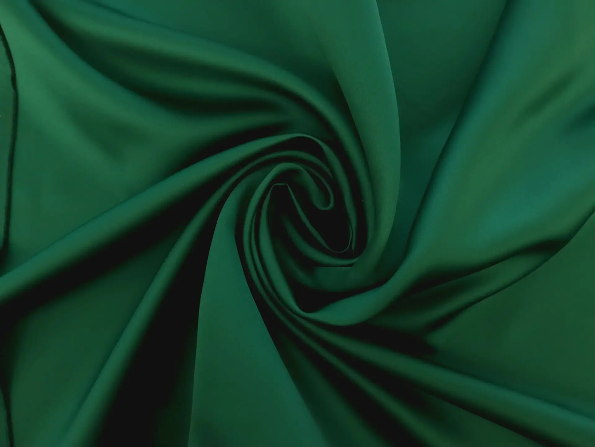 Polyester Double Face Twill Back Satin in Emerald