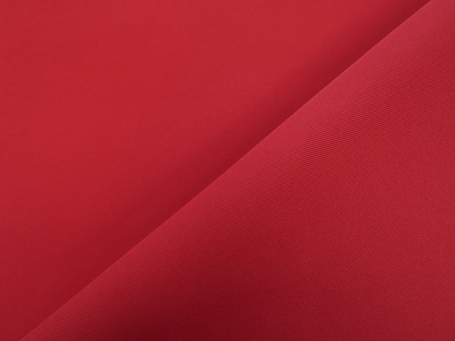 Polyester Double Face Twill Back Satin in Red