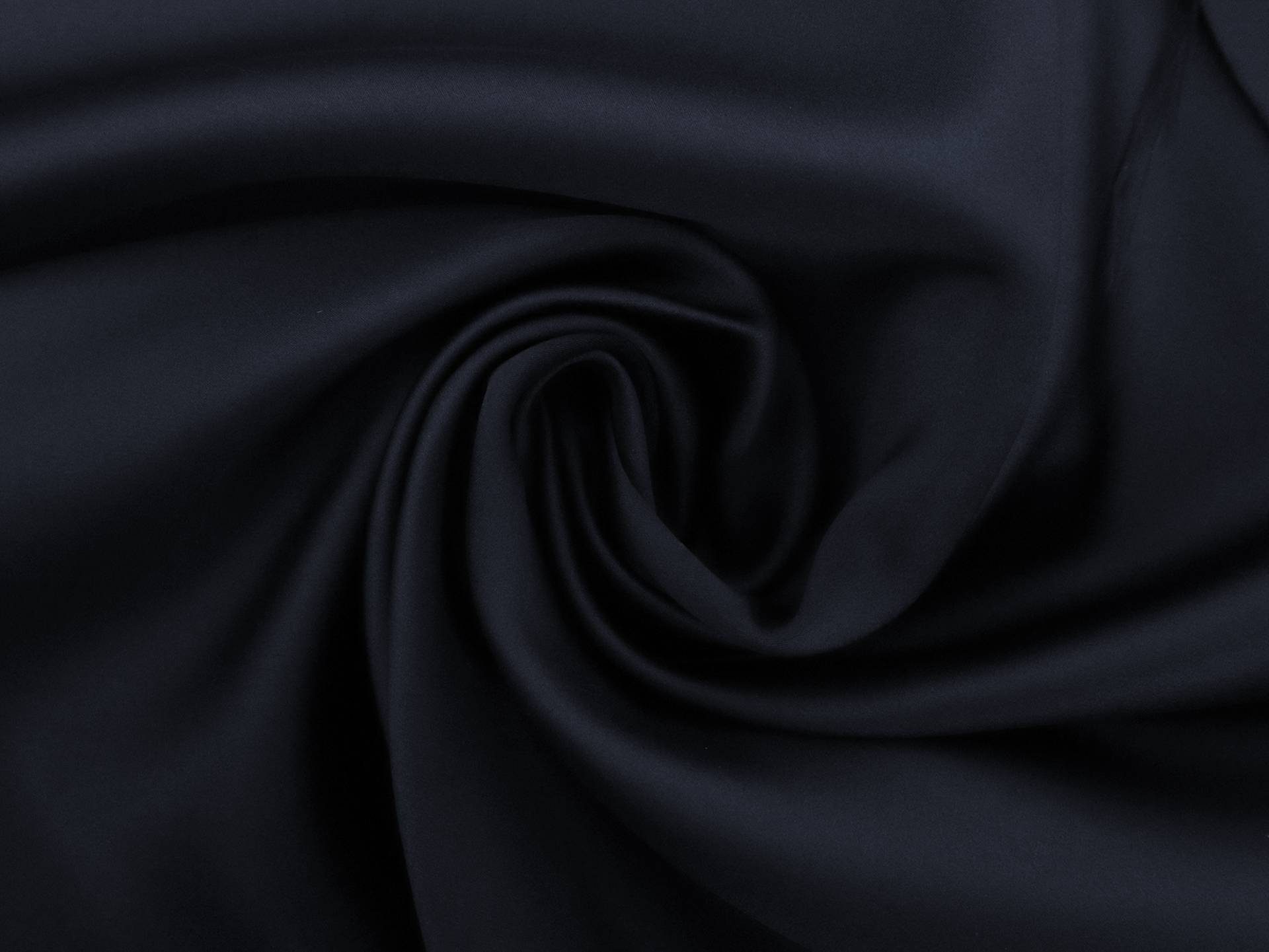 Polyester Double Face Twill Back Satin in Navy