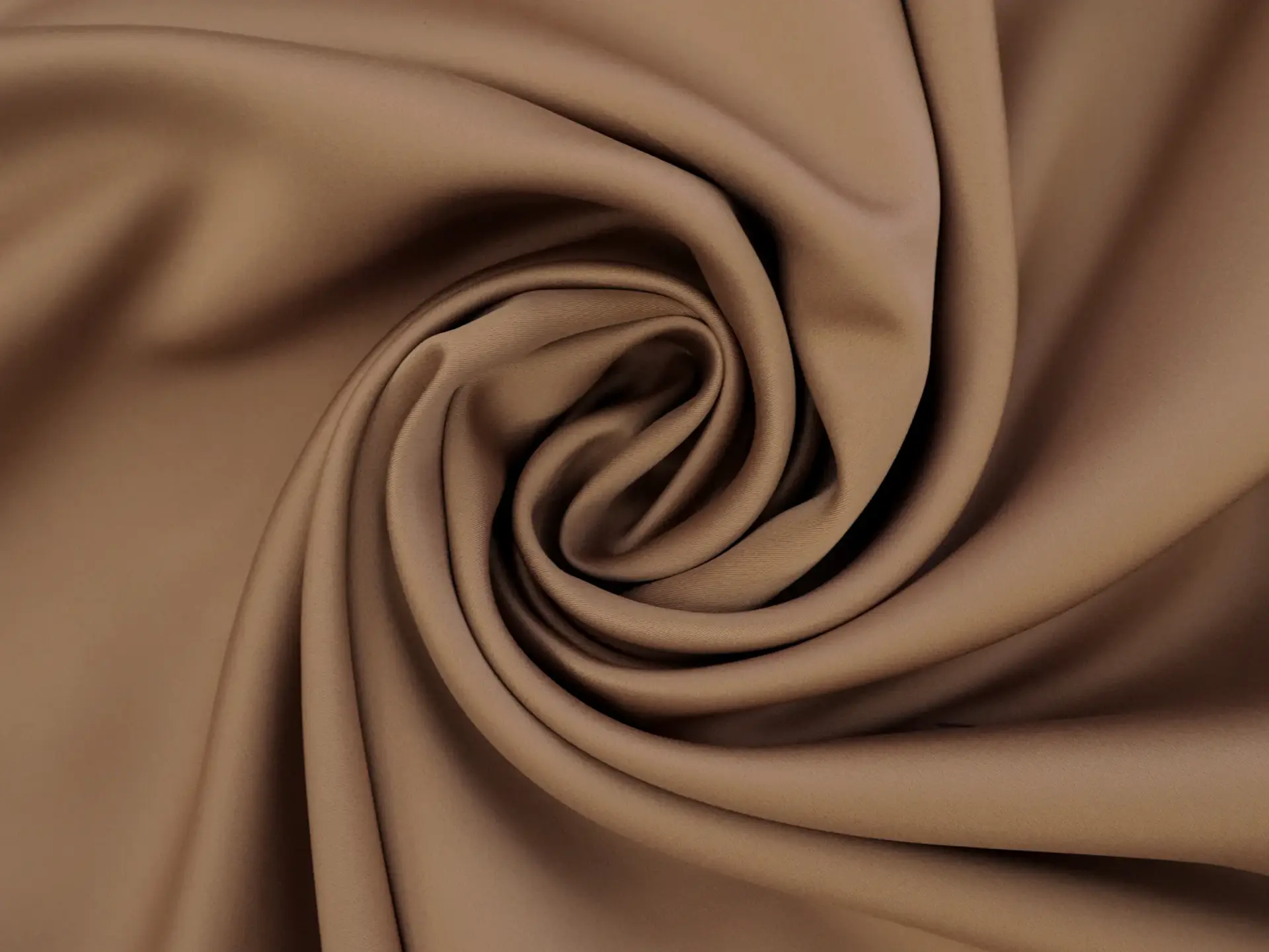 Polyester Double Face Twill Back Satin in Chamoisee