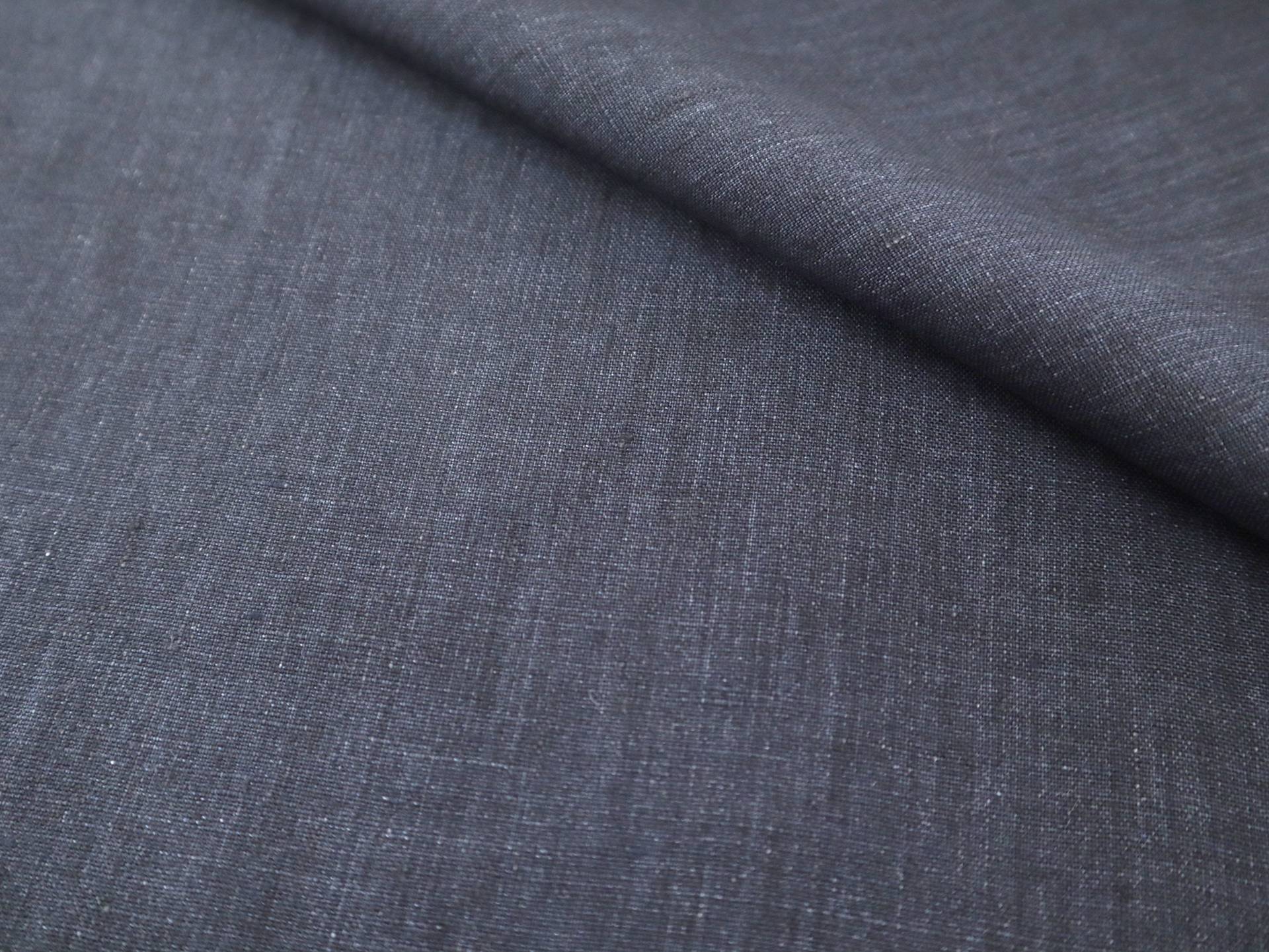 Belgian Washed Linen in Navy