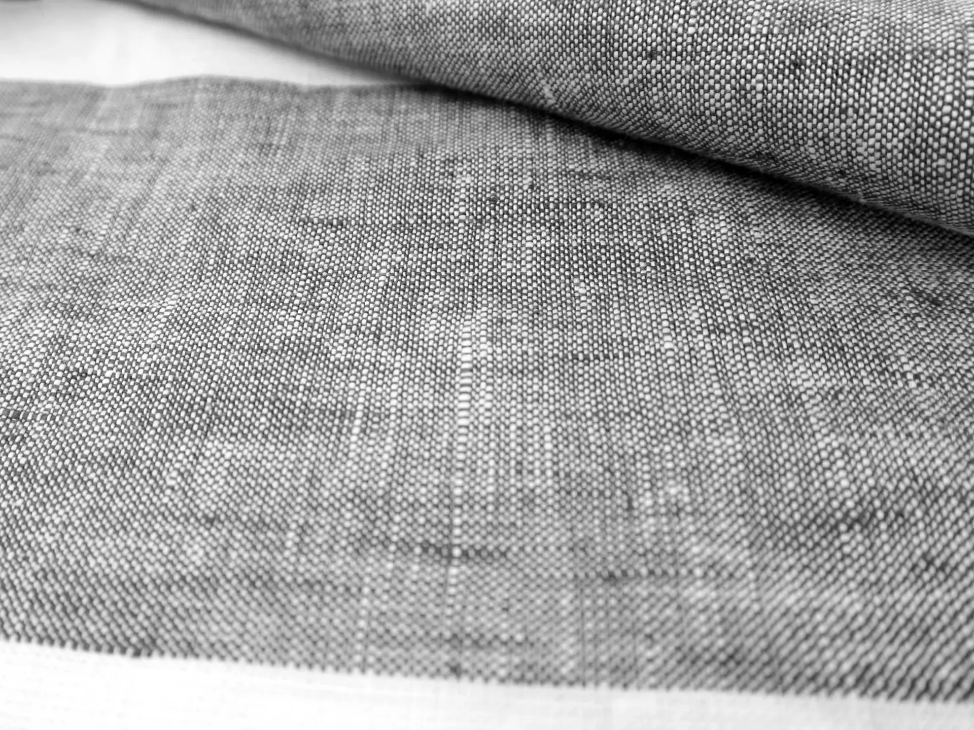 Linen Upholstery Stripe in Smoke Grey