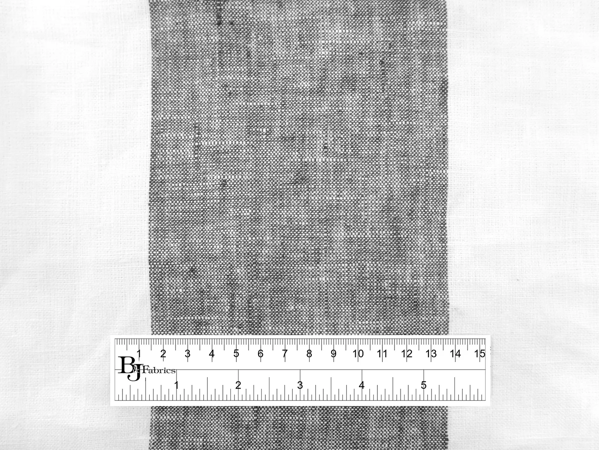 Linen Upholstery Stripe in Smoke Grey
