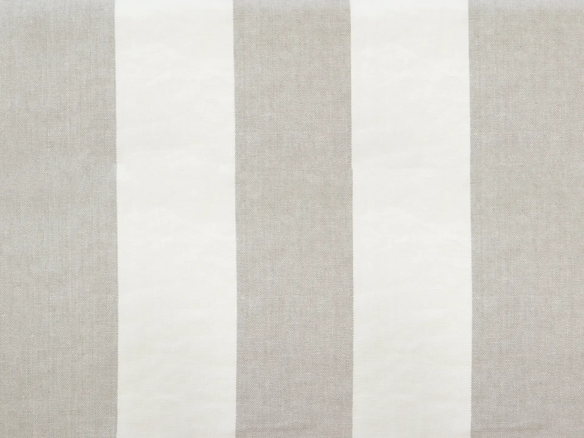 Linen Upholstery Stripe in Grey & Ivory