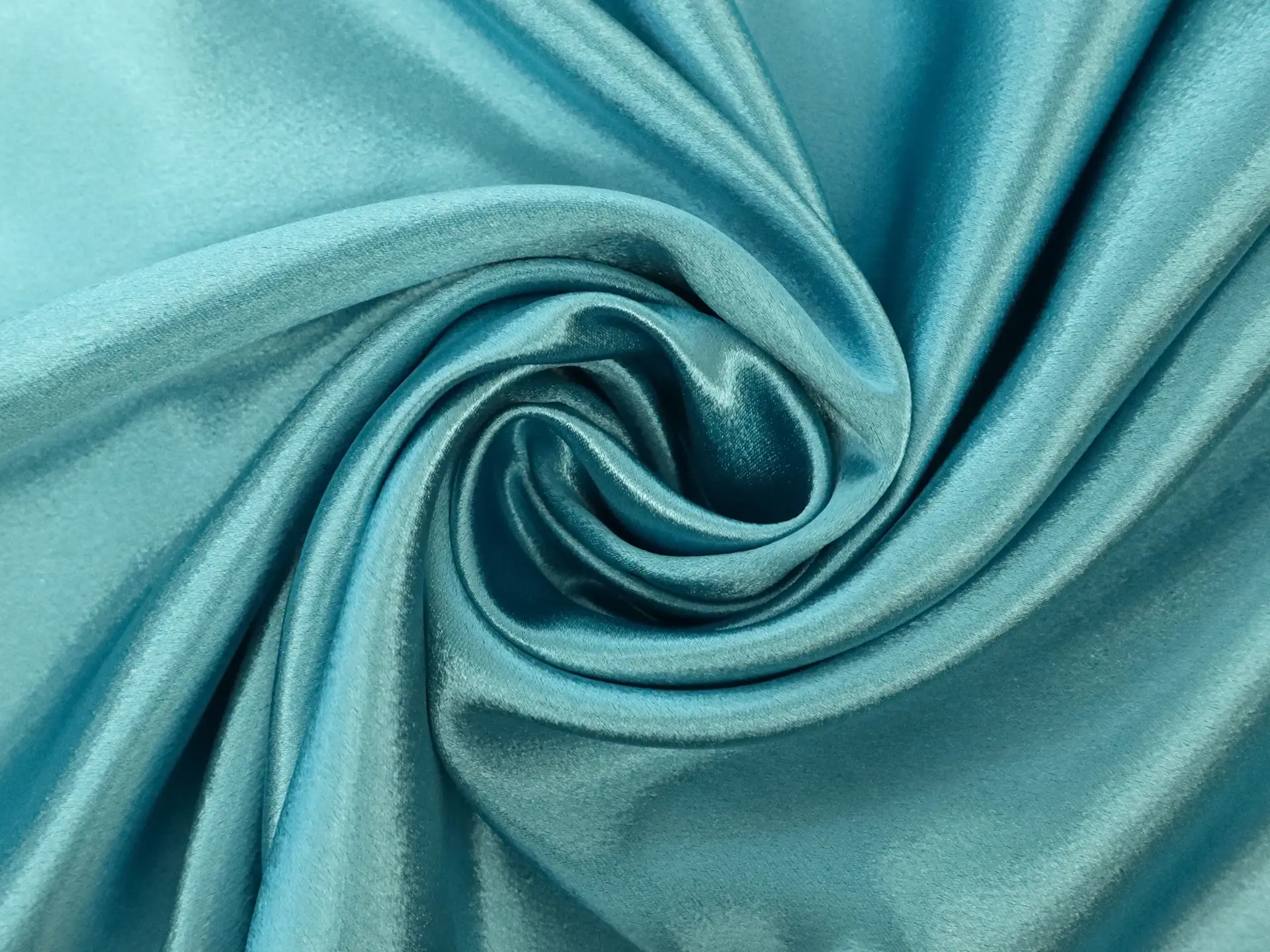 Polyester Crepe Back Satin in Turquoise