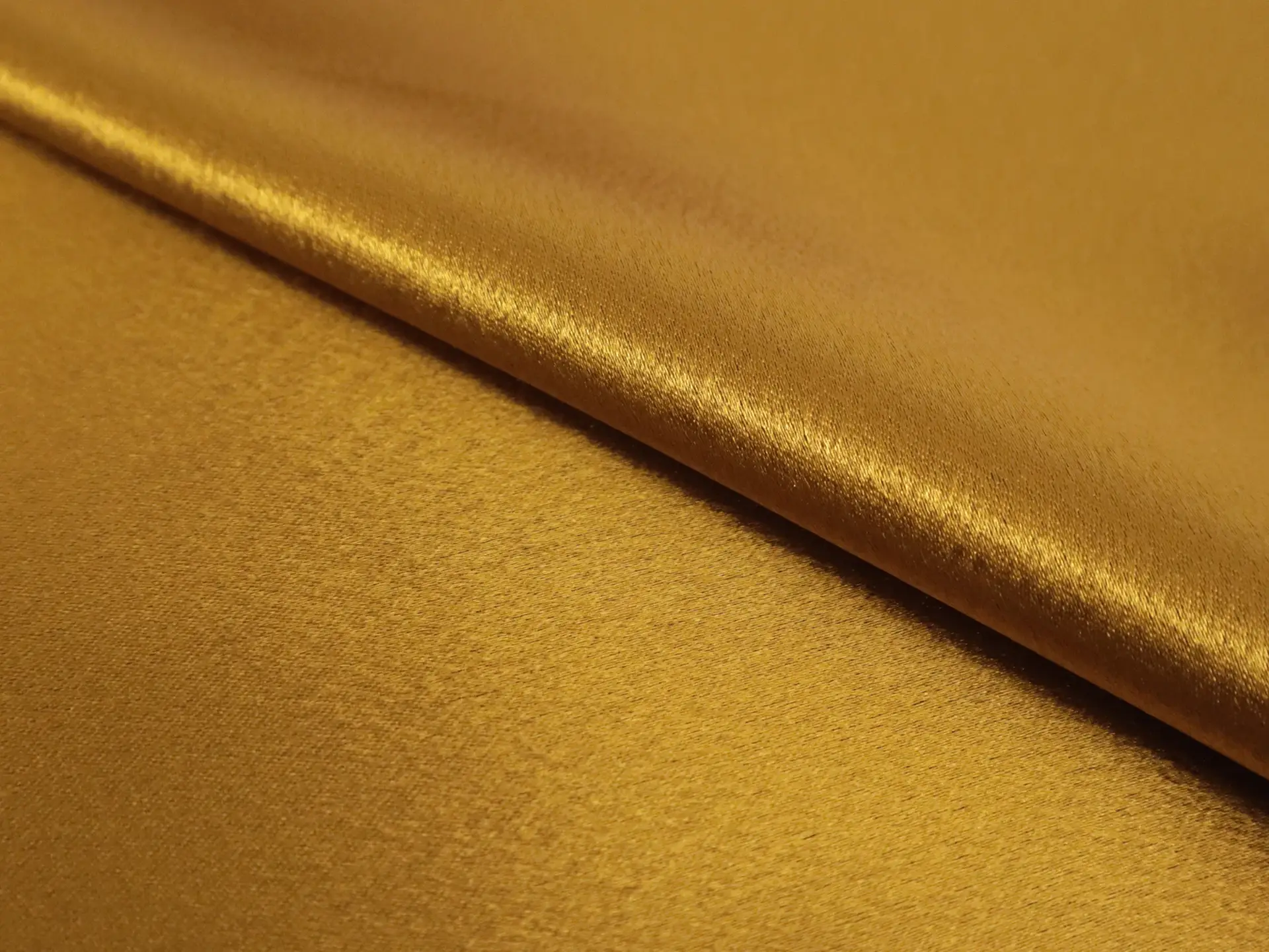 Polyester Crepe Back Satin in Antique Gold