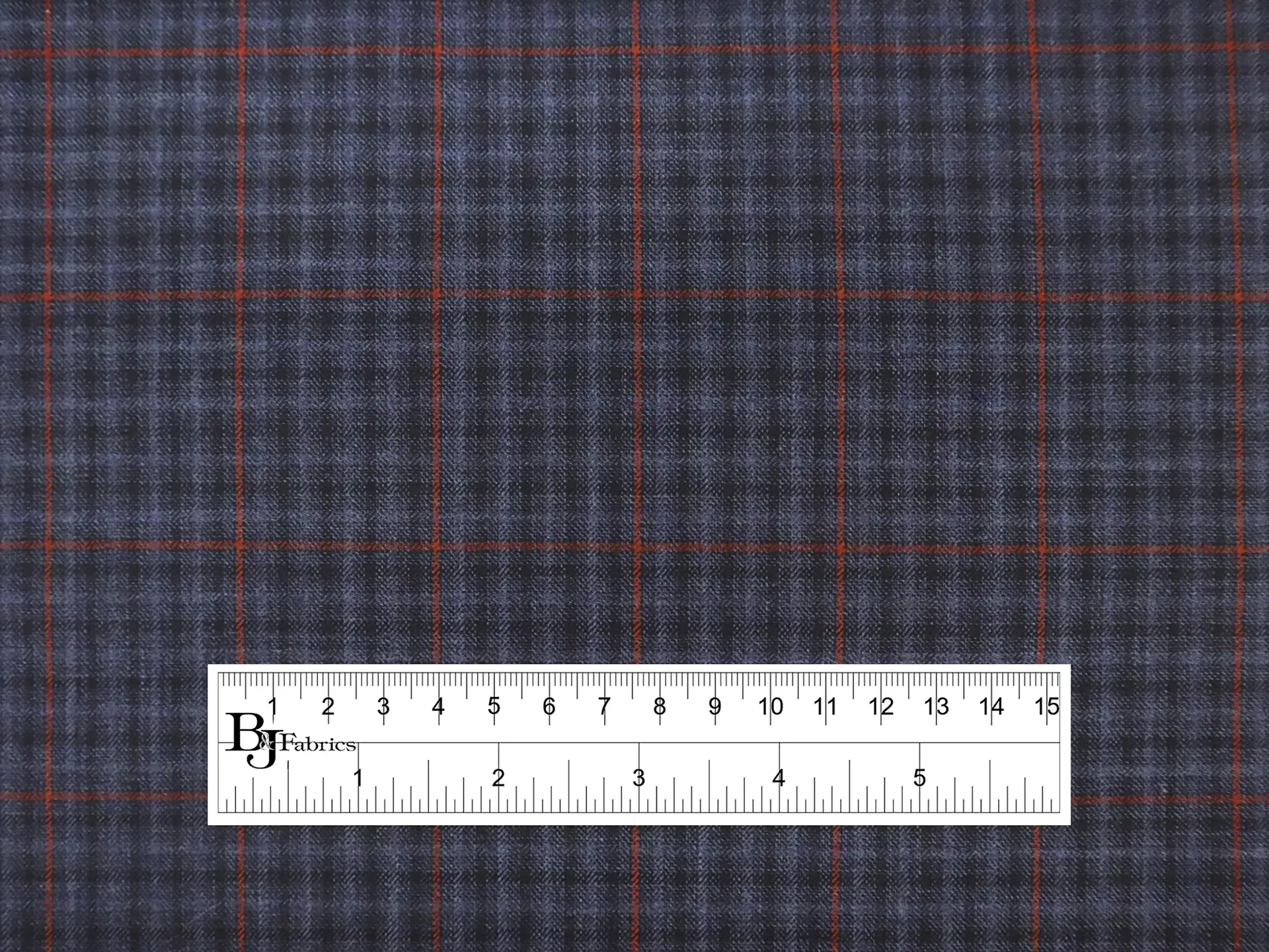 Italian Virgin Wool Plaid in Spruce Blue