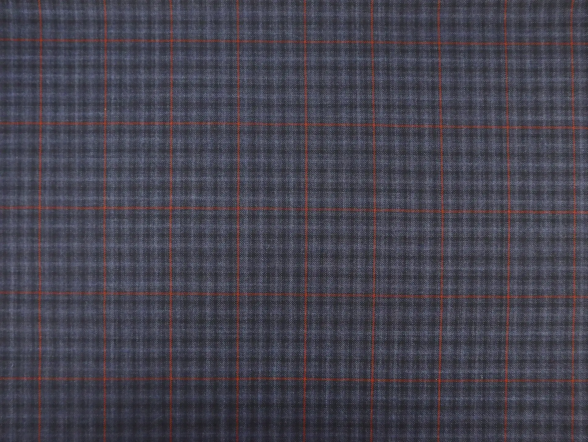 Italian Virgin Wool Plaid in Spruce Blue