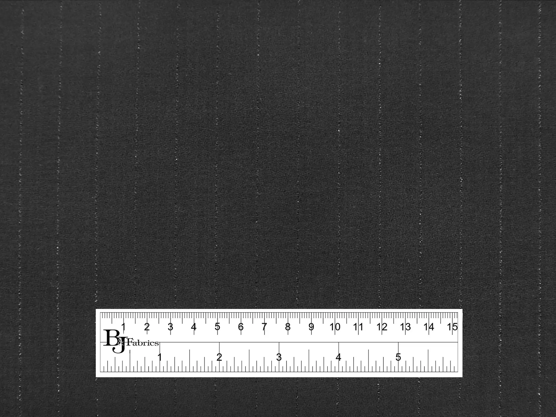 Italian Wool Lurex Stripe in Black