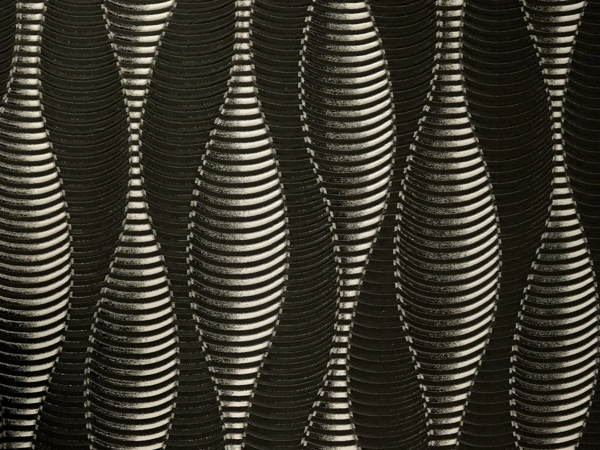 Silk Blend Metallic Cloqué with Abstract Pattern