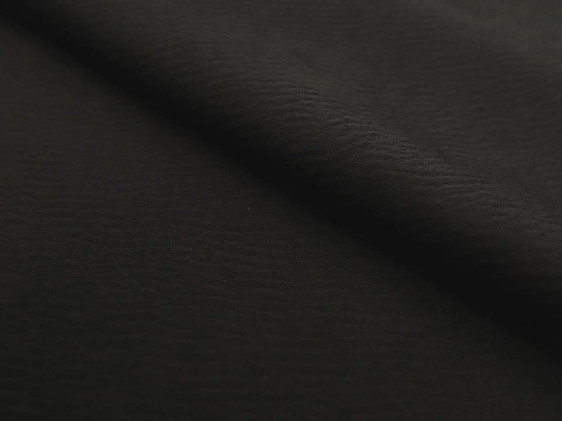 Double Face Triacetate Polyester Blend Ripple Satin in Black