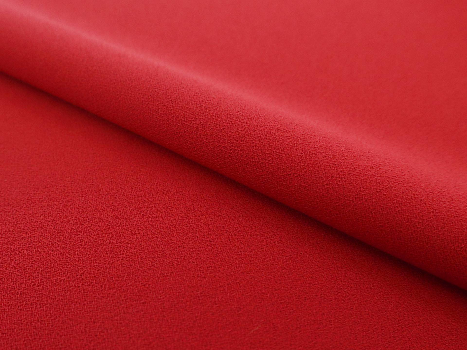 Polyester Crepe in Red