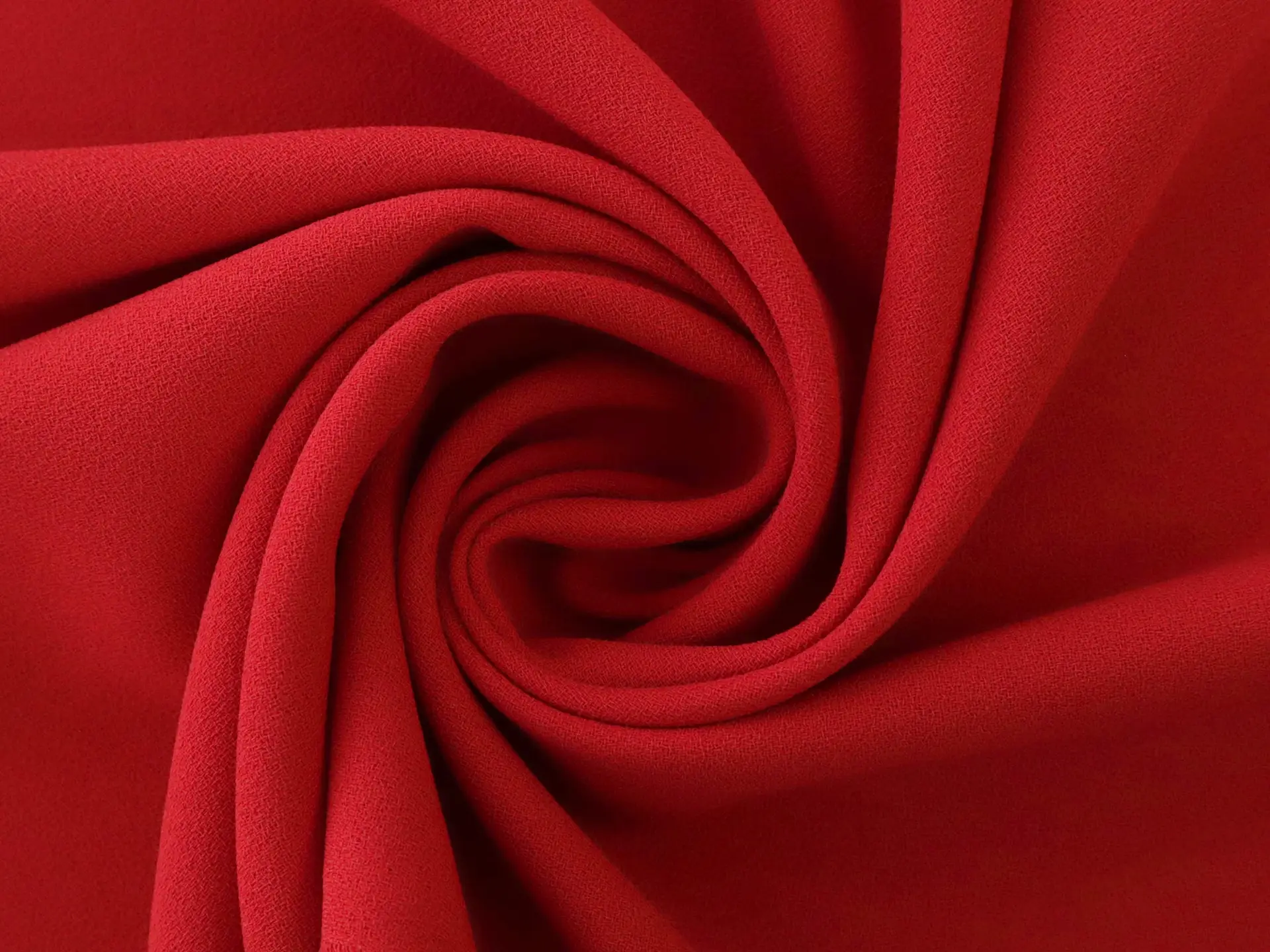 Polyester Crepe in Red