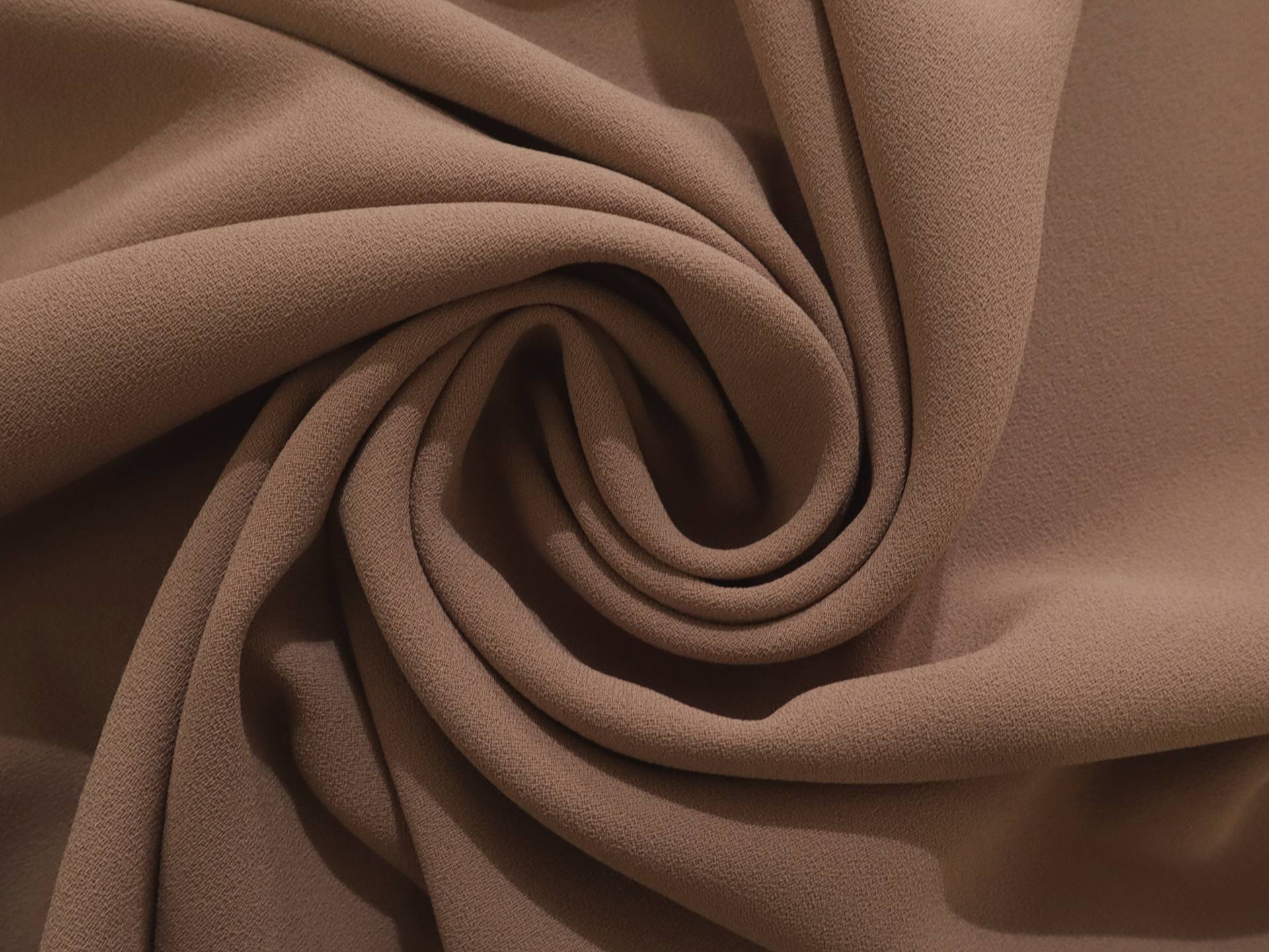 Polyester Crepe in Brown