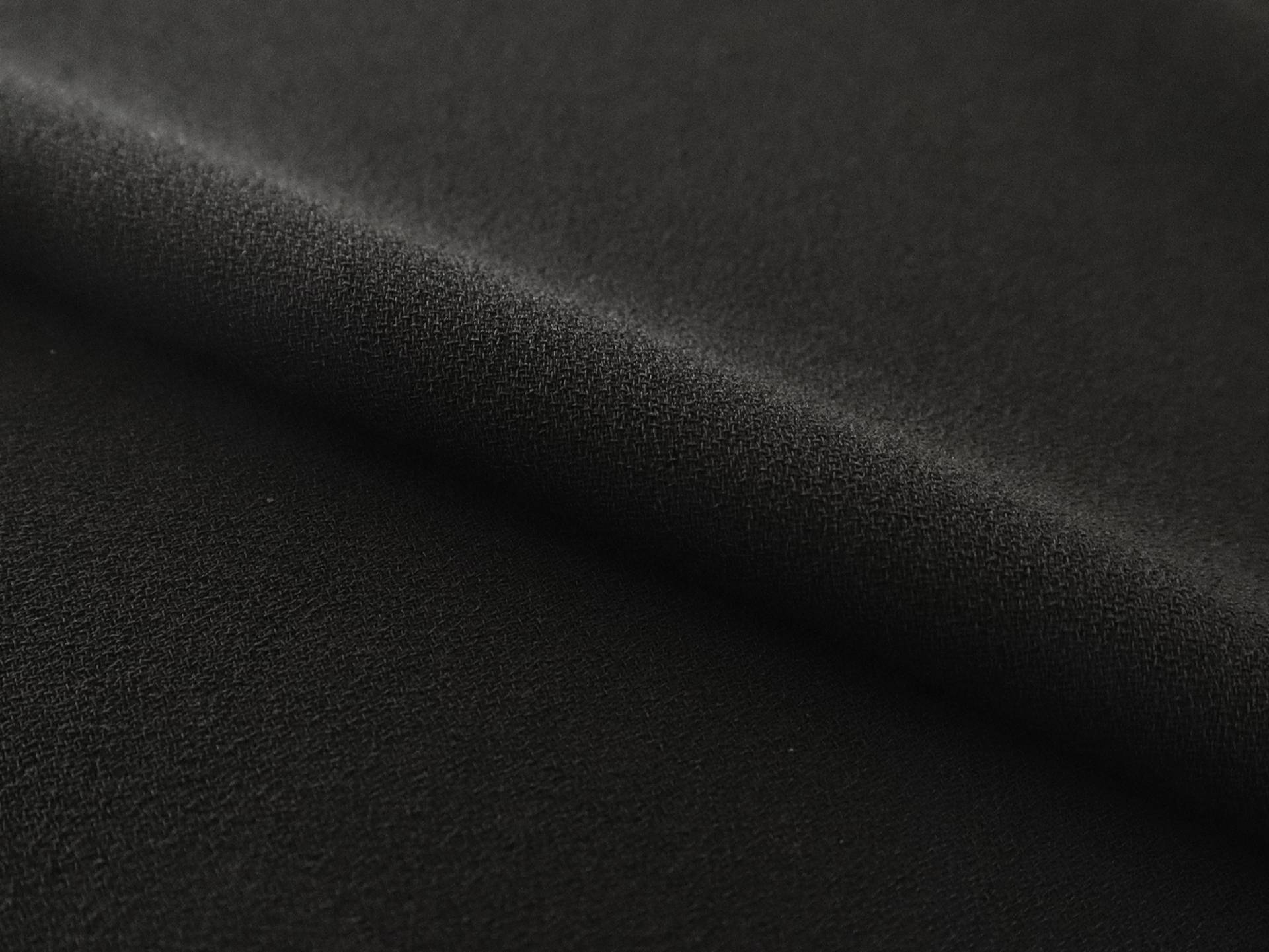Polyester Crepe in Black