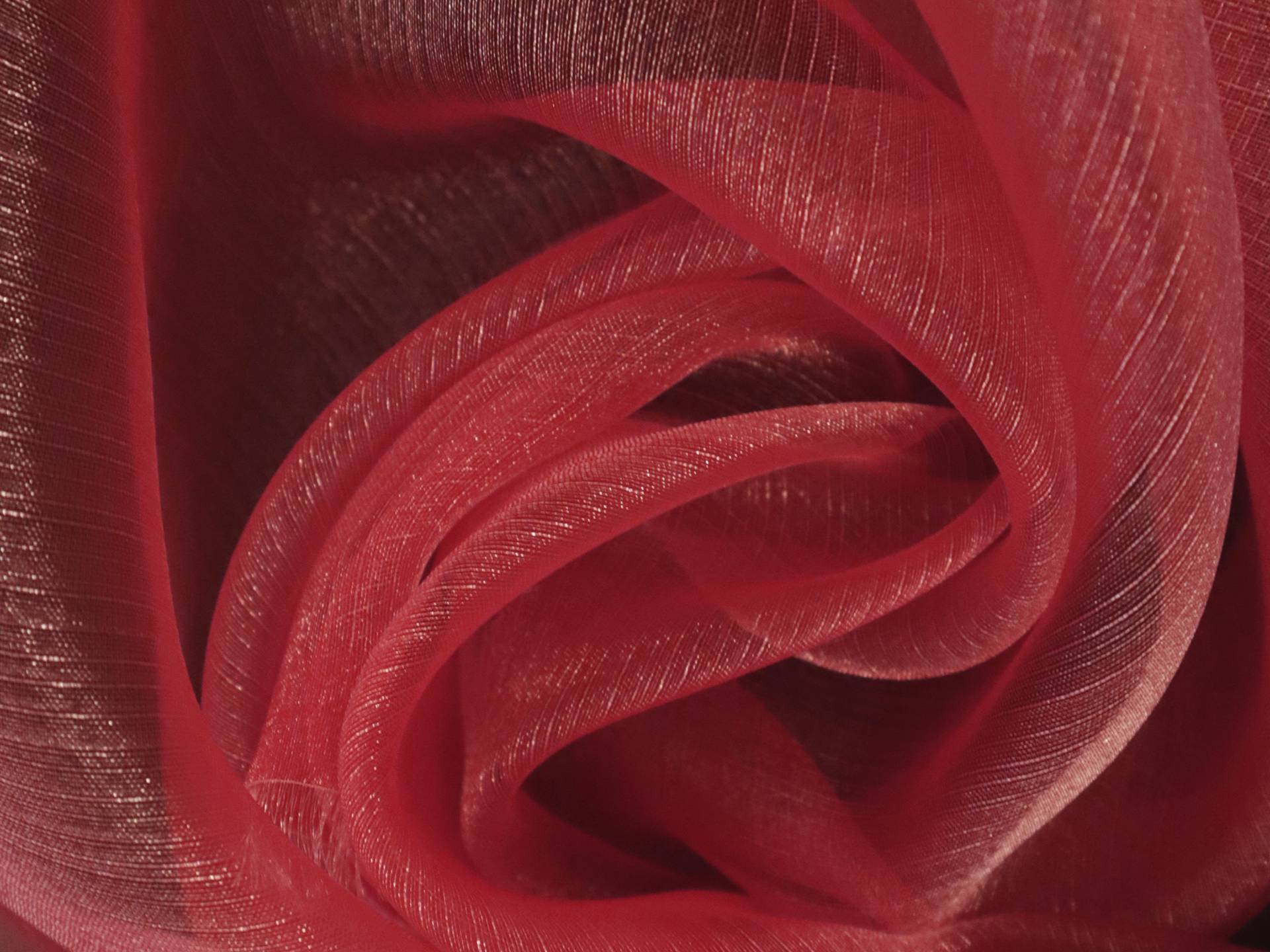 Sparkle Sheer Organza in Red