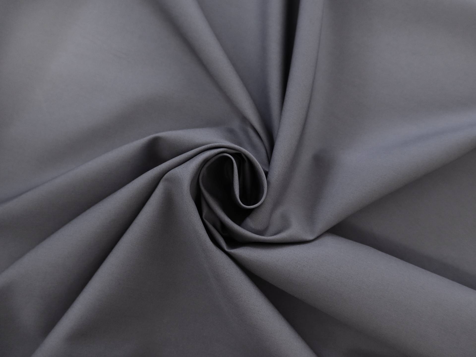 Japanese Cotton Broadcloth in Dark Grey