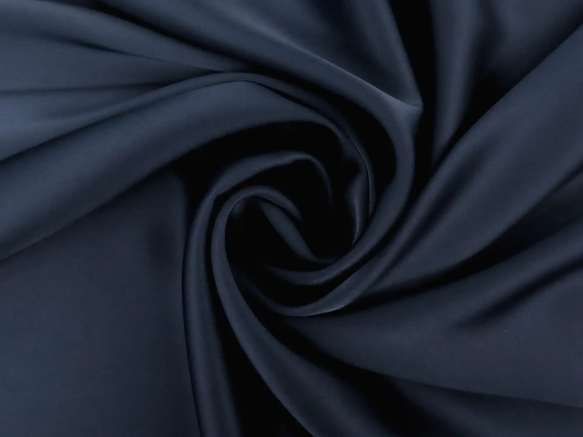 Triacetate Blend Double Face Stretch Charmeuse in Navy