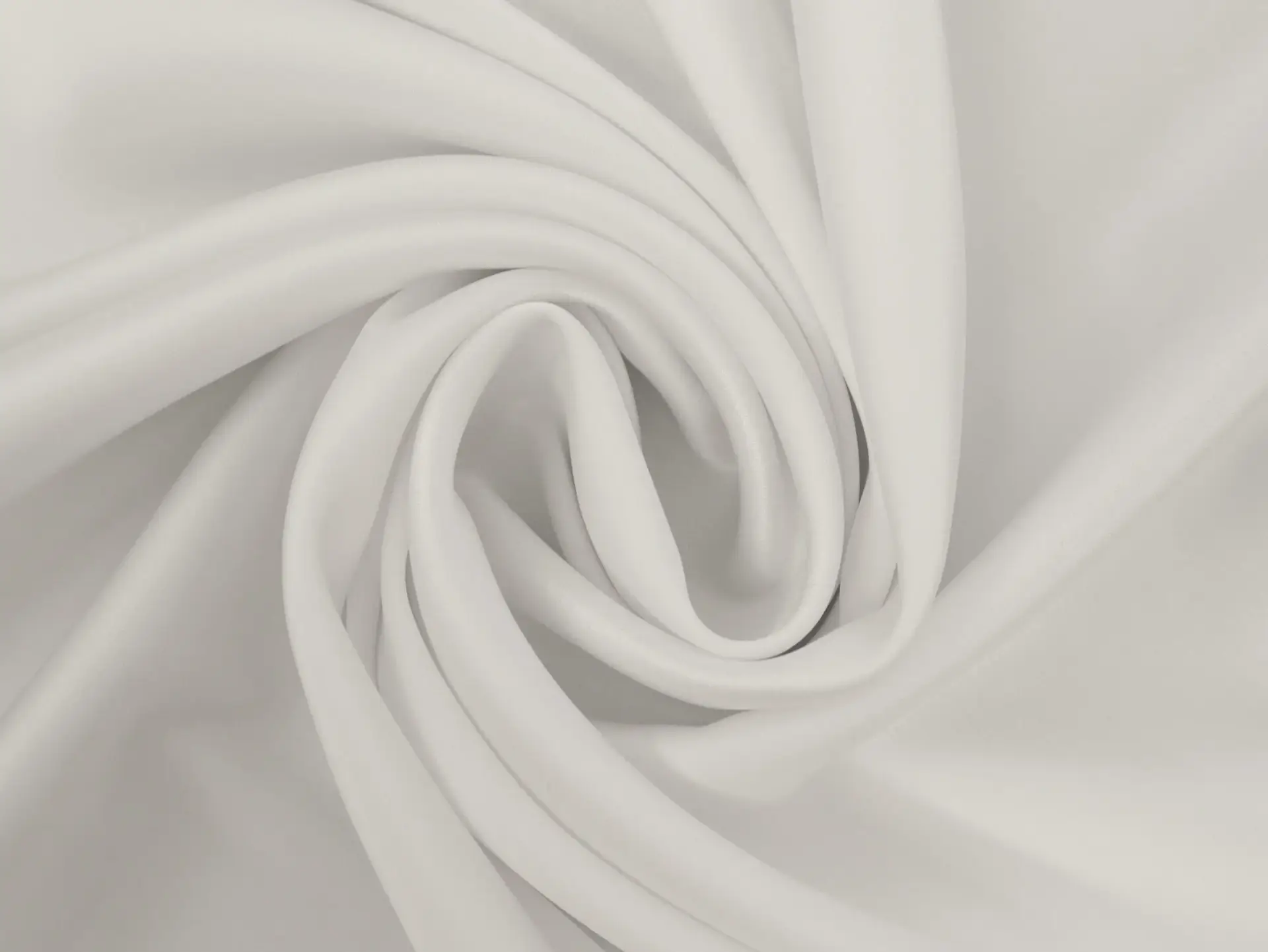 Triacetate Blend Double Face Stretch Charmeuse in White