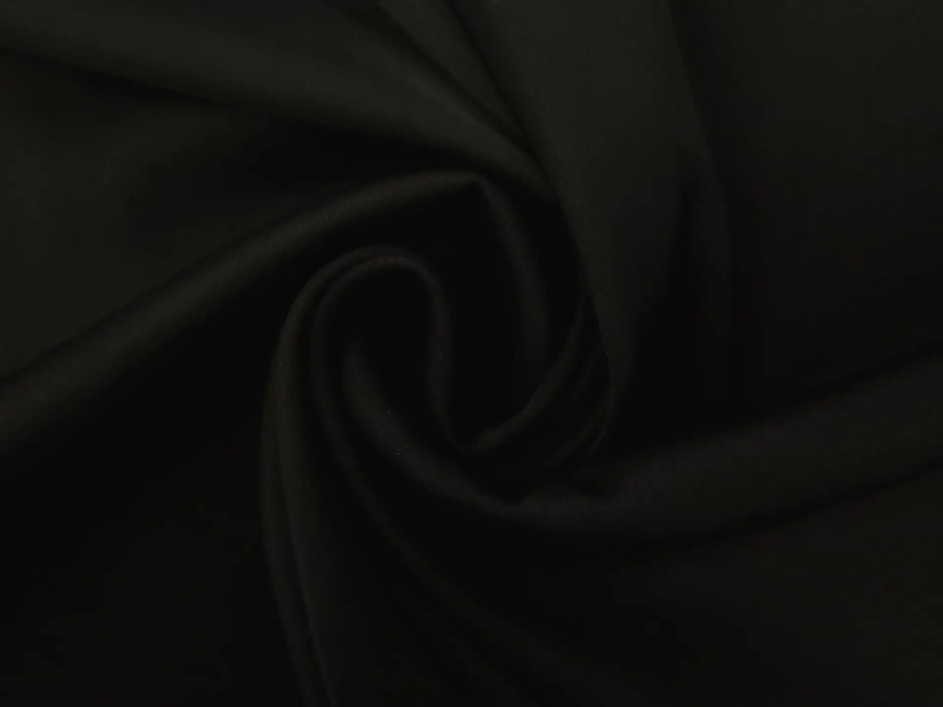 Triacetate Blend Heavy Charmeuse in Black