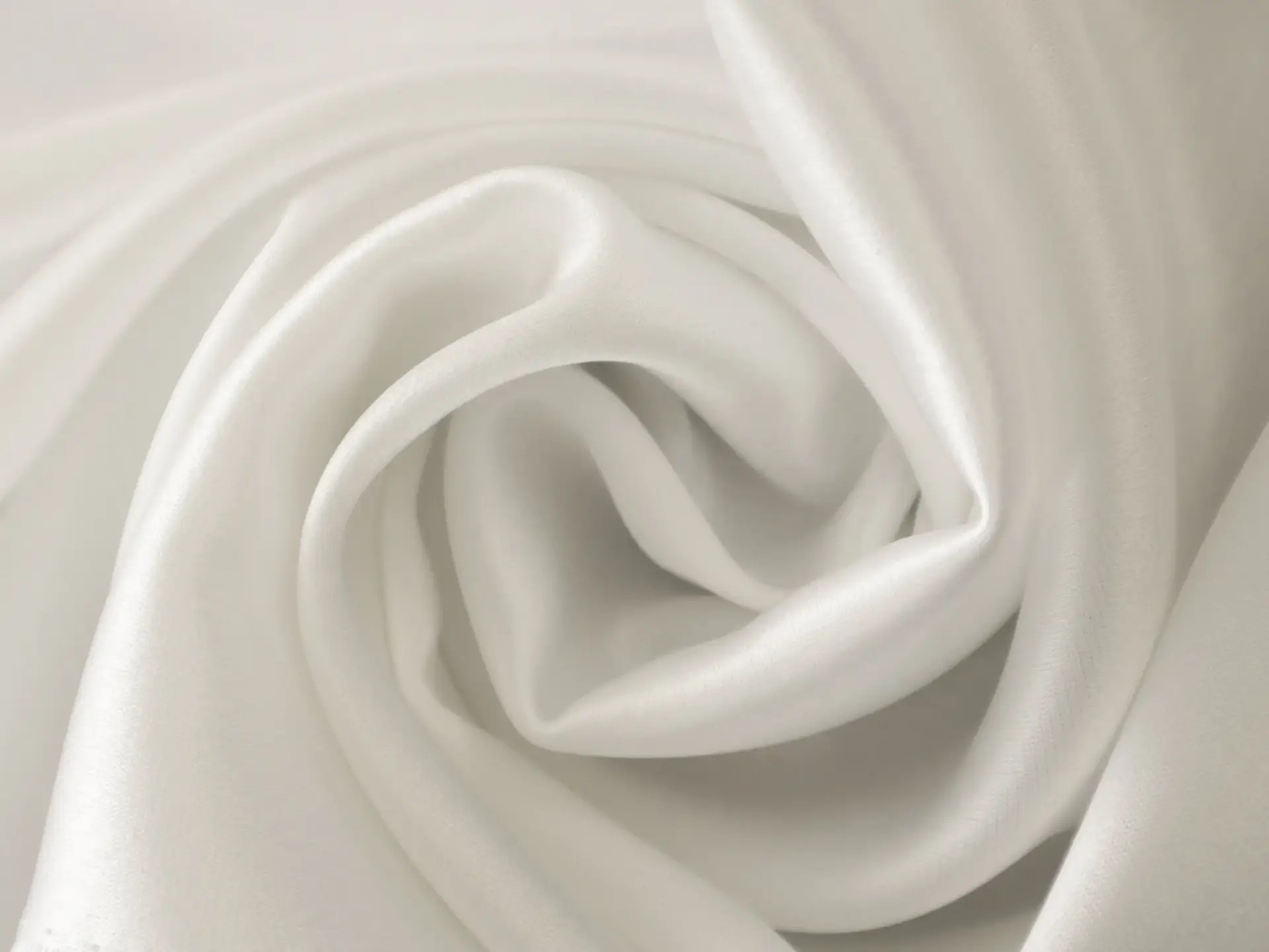 Triacetate Blend Charmeuse in White