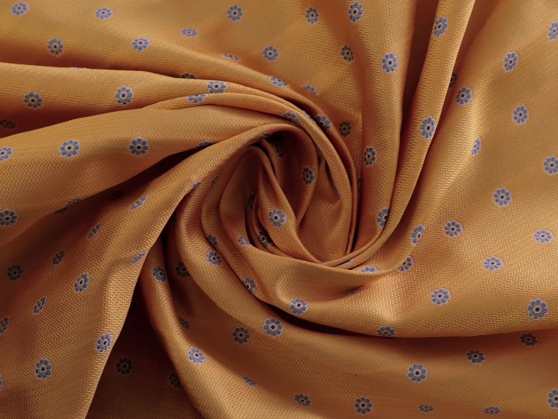 Silk Jacquard with Floral Pattern