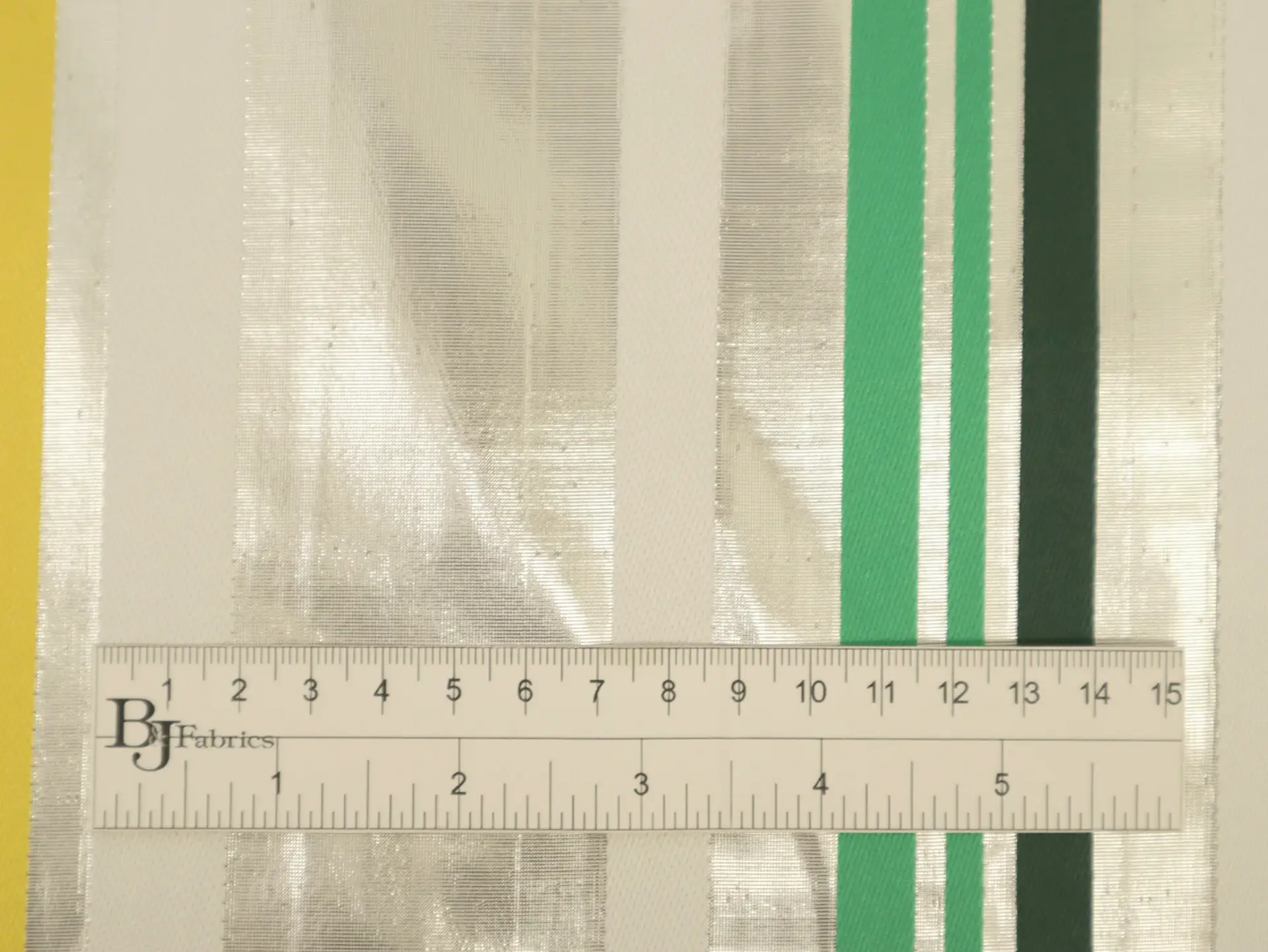 Acetate with Alternating Metallic and Color Stripes