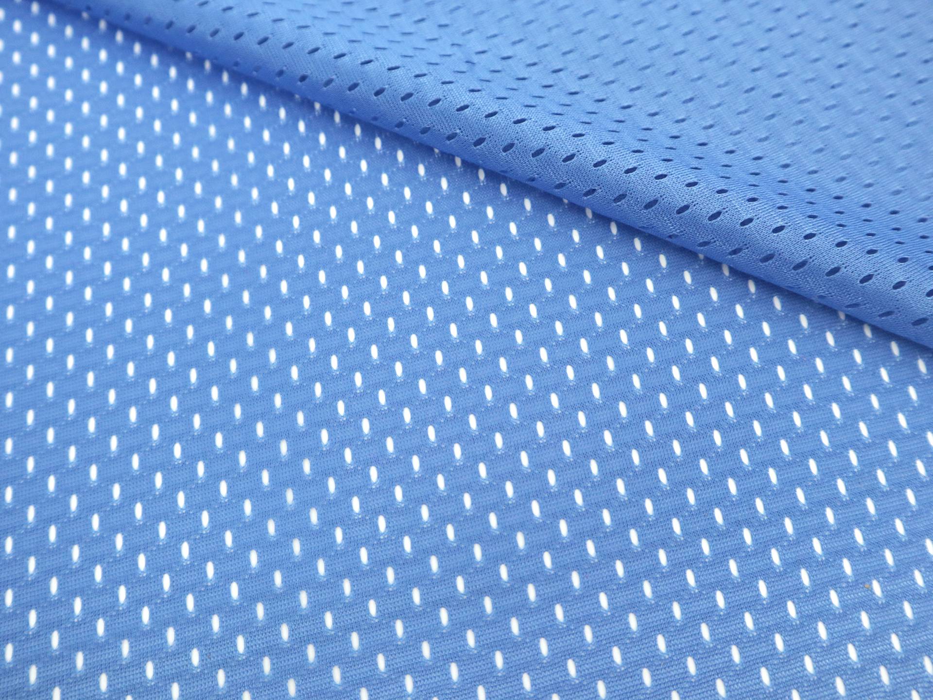 Polyester Athletic Mesh in Columbia Blue